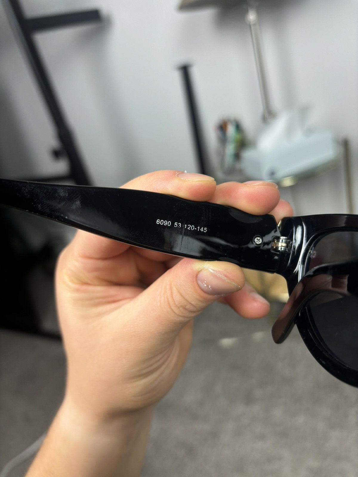 Yves Saint Laurent Saint Laurent Sunglasses SL M94 001 Shiny Black Frame Lens Size ONE SIZE - 12 Thumbnail