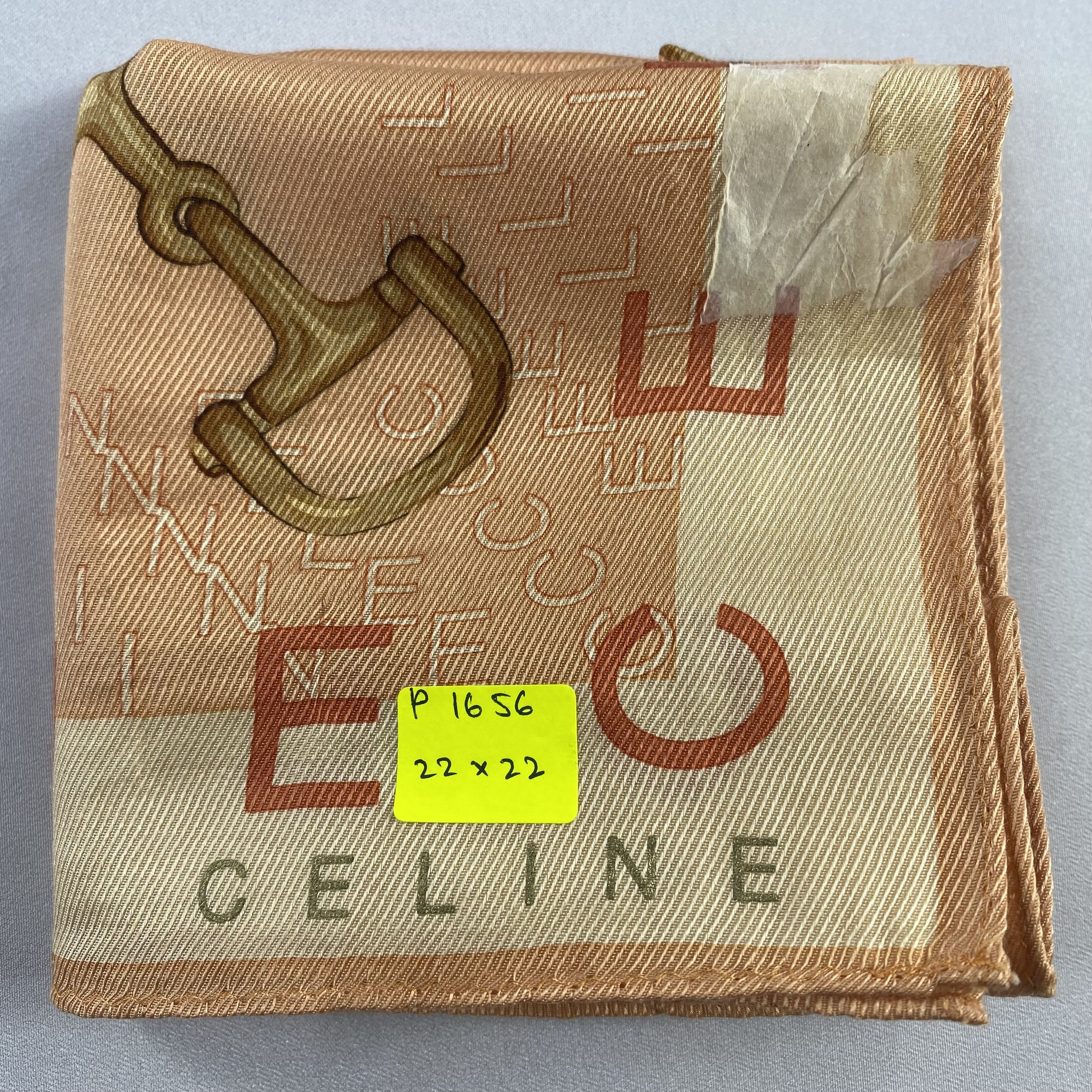 Celine × Vintage Celine Bandana/ Handkerchief / Neckerchief-P1656 Size ONE SIZE - 5 Thumbnail