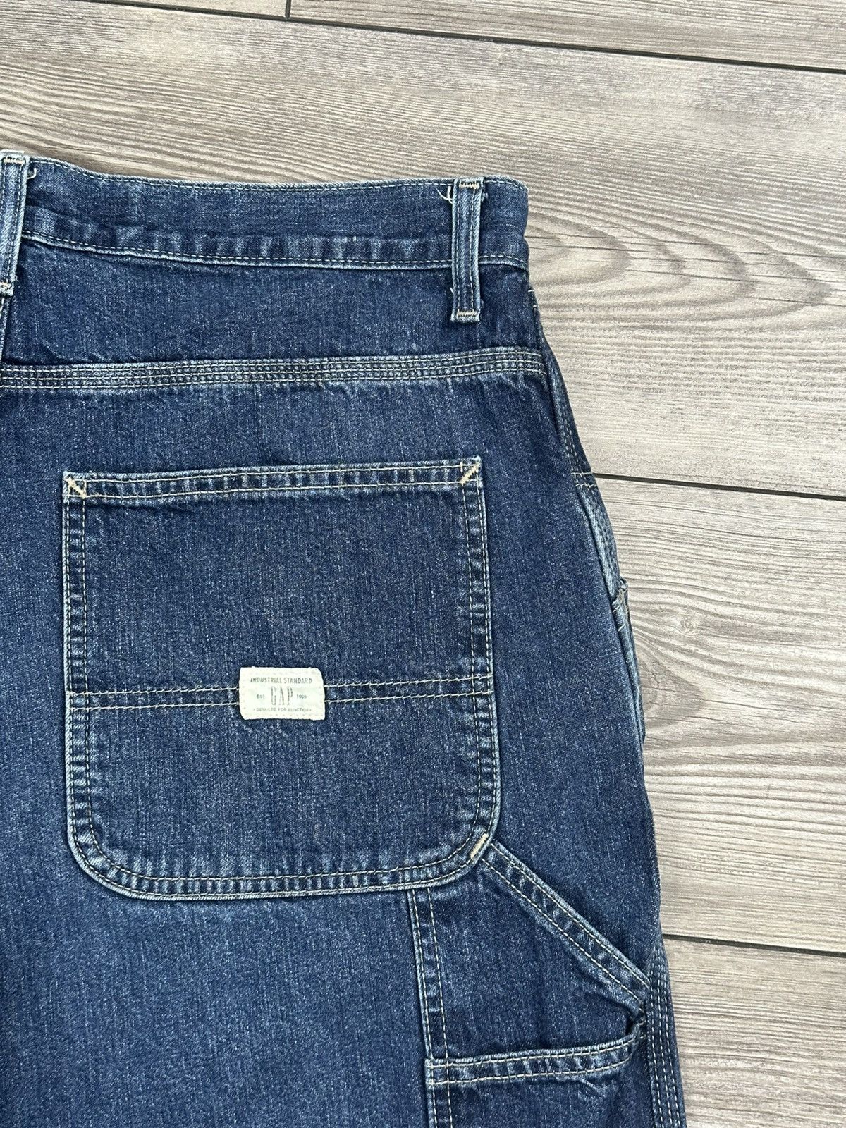 Gap Vintage Y2K Gap Denim Carpenter Shorts Size US 34 / EU 50 - 3 Thumbnail