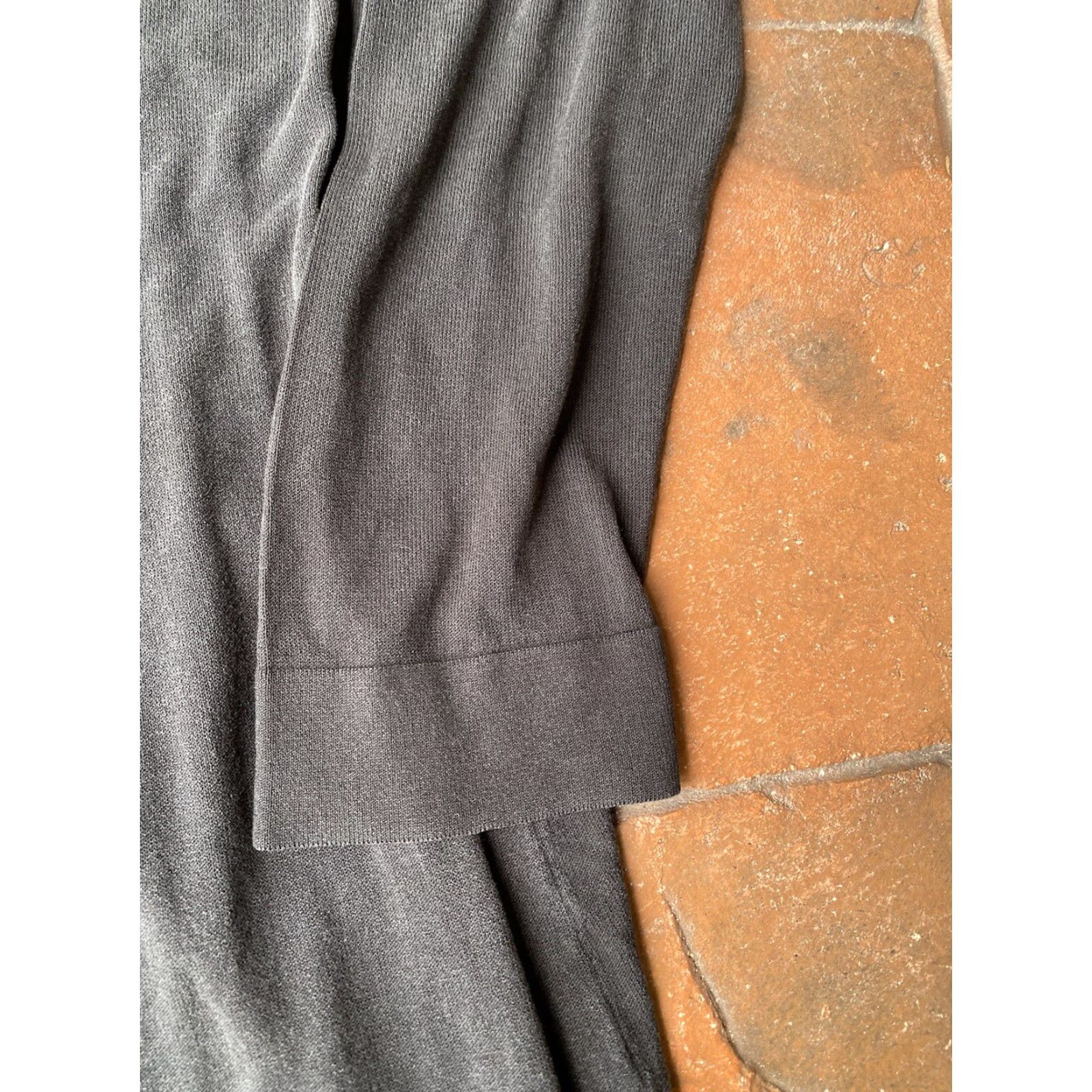 Eileen Fisher Eileen Fisher Tencel Long Cardigan Open Front Duster Womens Large Black Size L / US 10 / IT 46 - 5 Thumbnail