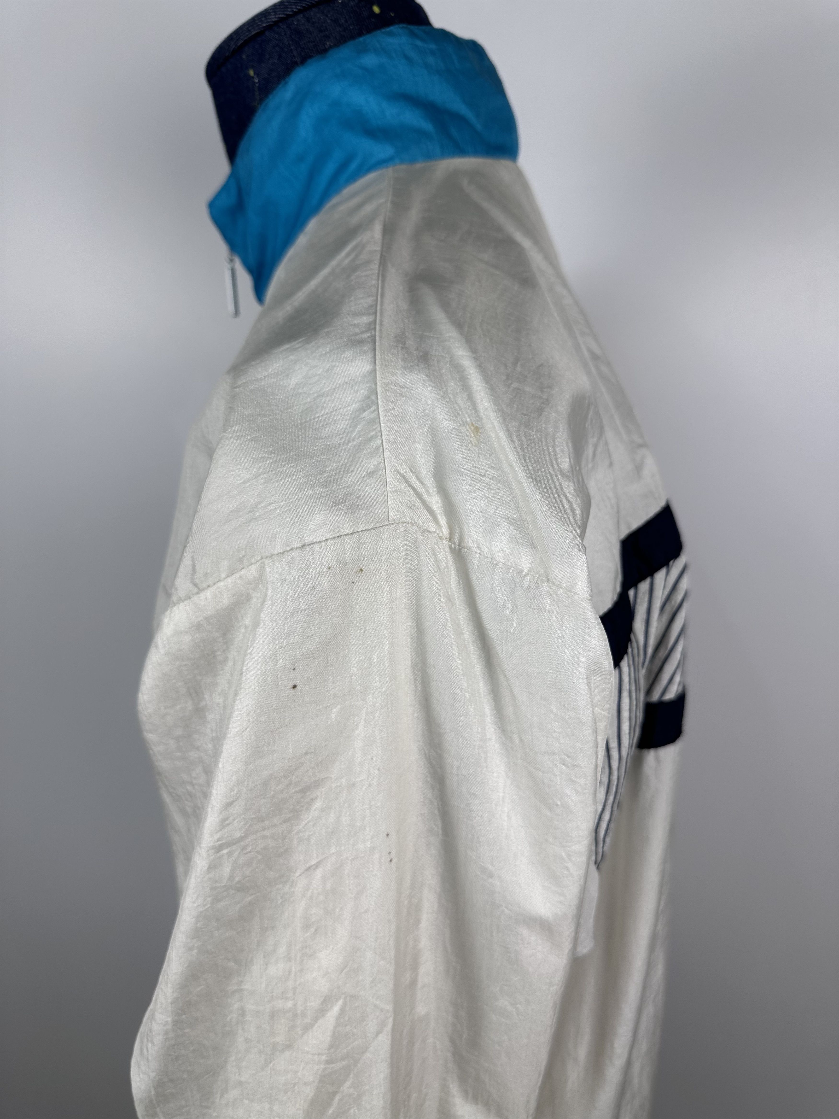 Adidas × Vintage Adidas Originals Vintage 90s White Nylon Track Top Jacket Size US M / EU 48-50 / 2 - 8 Thumbnail