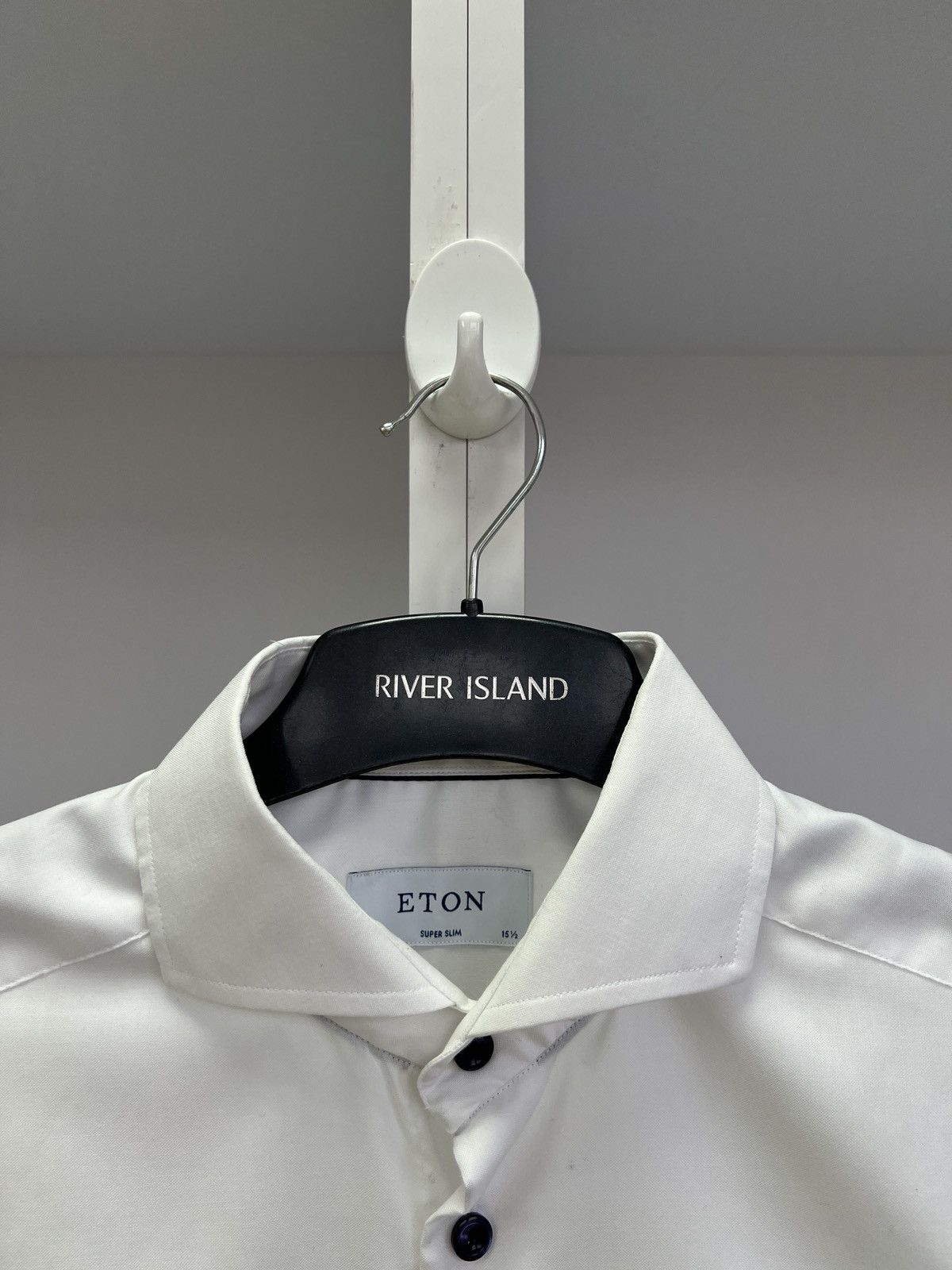 Eton × Vintage Vintage Eton Denim White Button Up Shirt Size US M / EU 48-50 / 2 - 7 Thumbnail