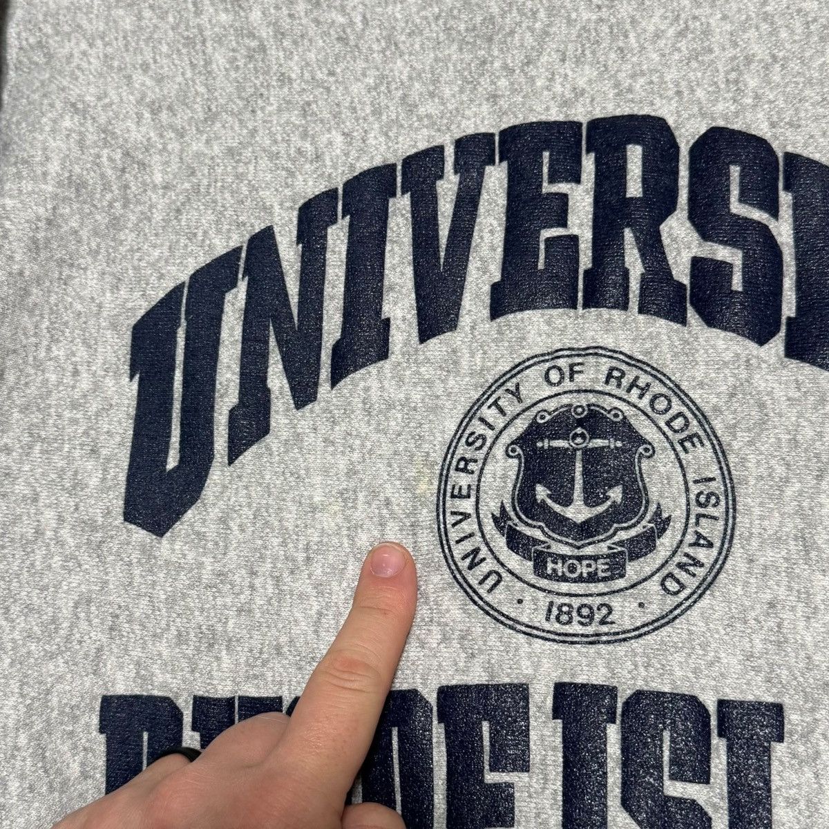 Hanes × Vintage Vintage University of Rhode Island URI Sweatshirt Adult M Size US M / EU 48-50 / 2 - 3 Thumbnail