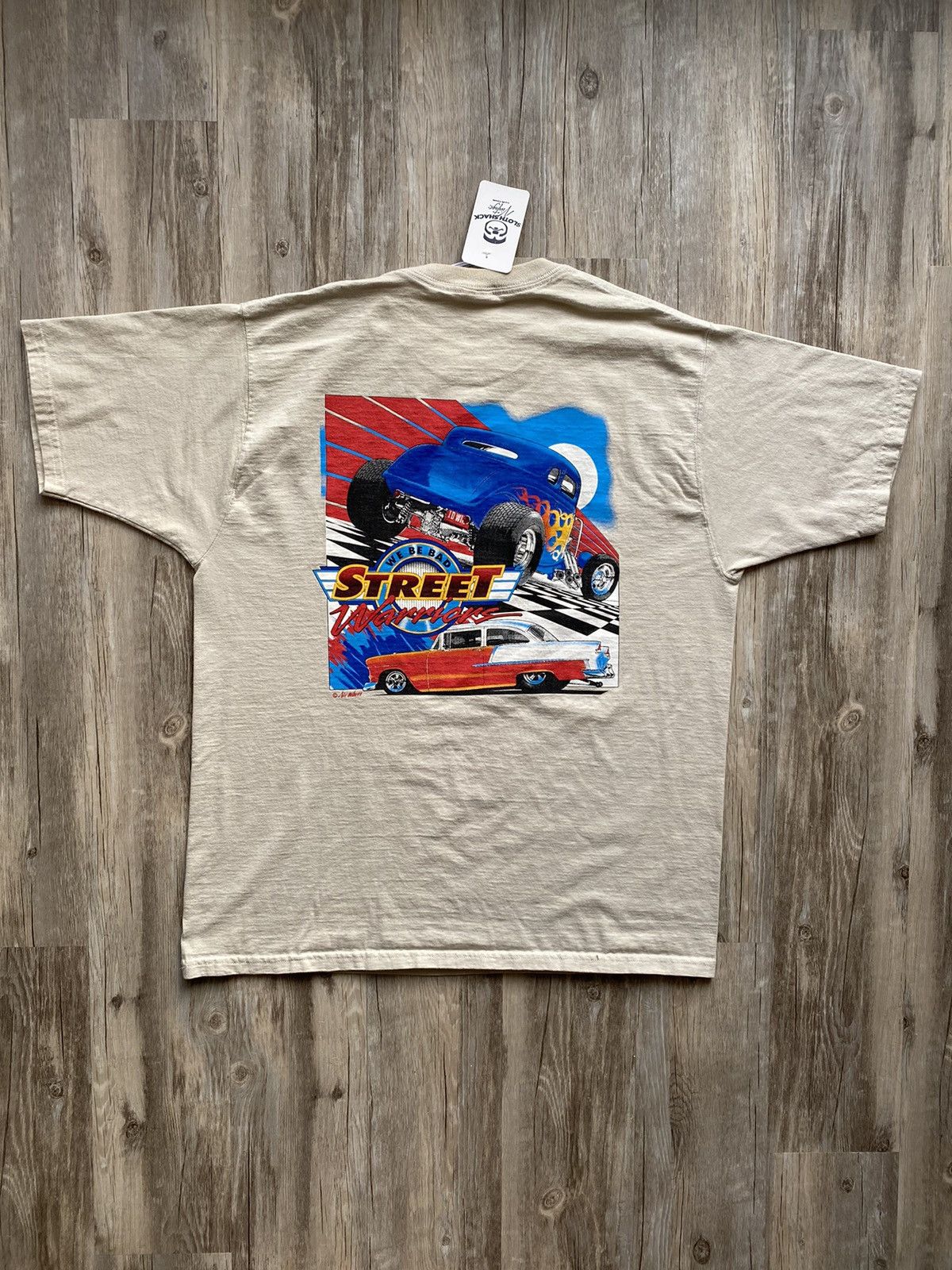 Vintage Y2K Crazy Street Warriors Hot Rod Racing Graphic Tshirt | Grailed