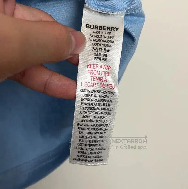 Burberry Burberry Men's Blue Cotton T-Shirt. Size US XXS / EU 40 - 3 Thumbnail