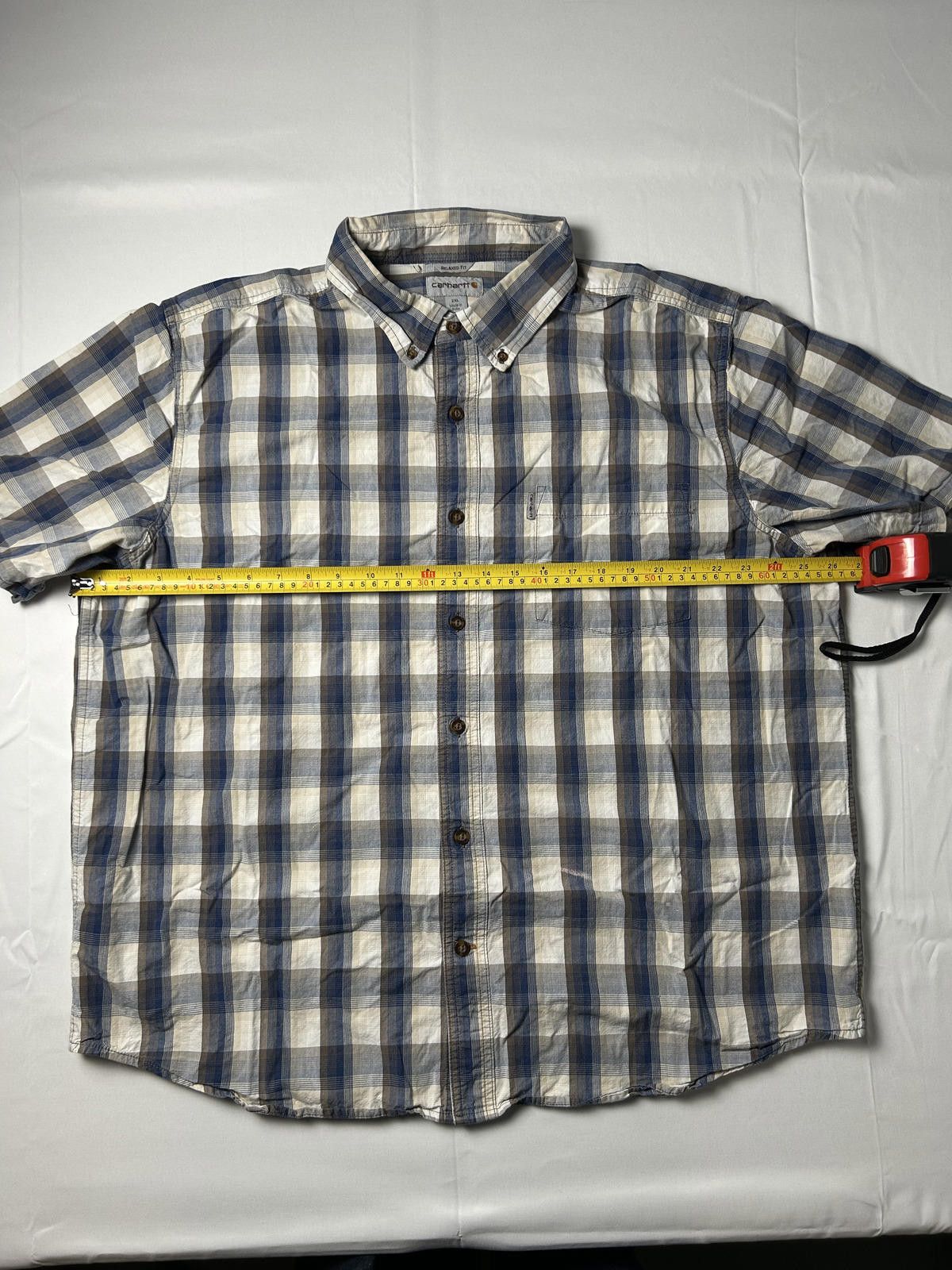 Carhartt Carhartt Pocket Shirt Heavyweight Overshirt Workwear Check Size US XXL / EU 58 / 5 - 5 Thumbnail