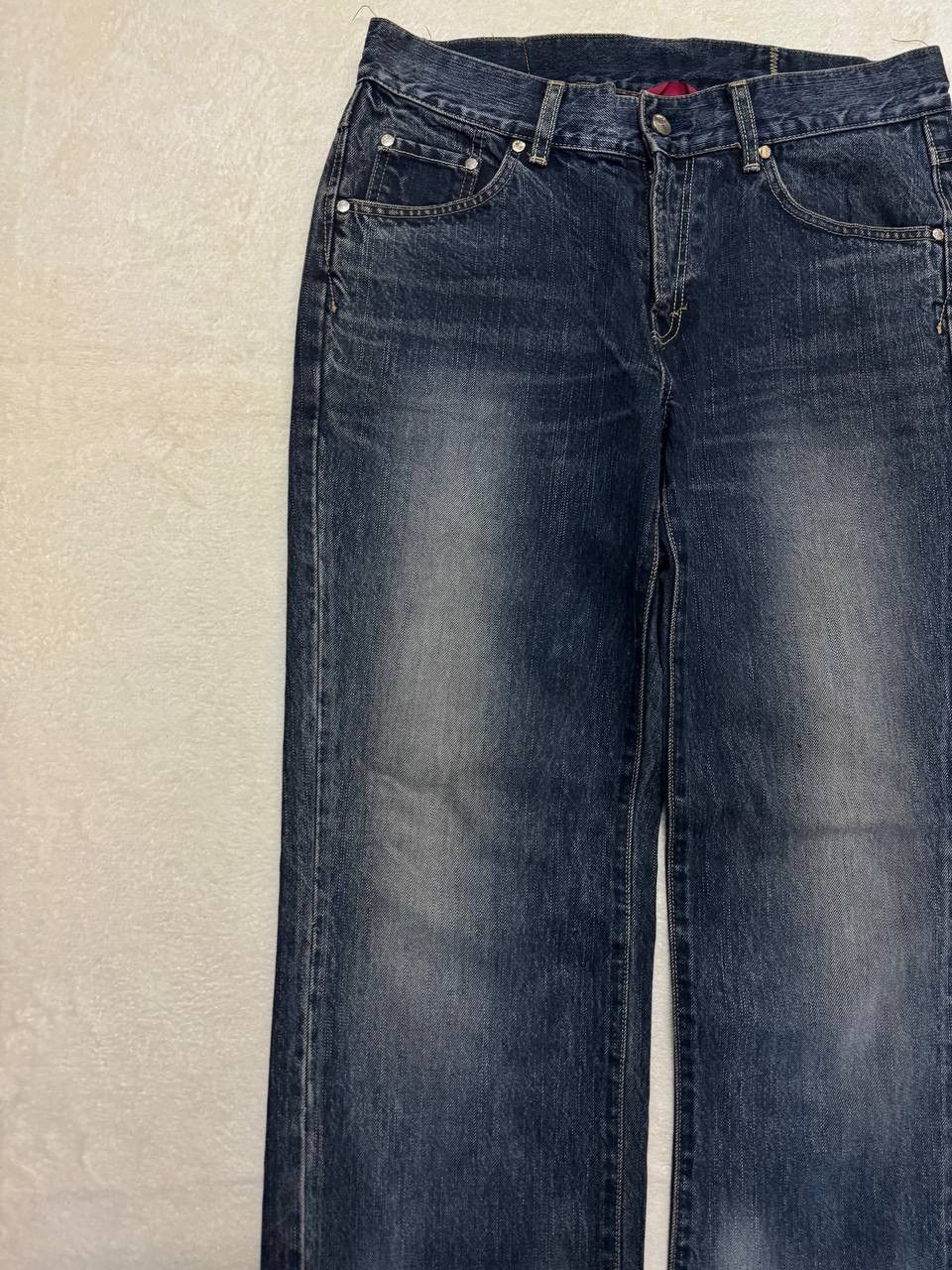 Edwin INSANE 90s Style Edwin 503 Rusty Sand Washed Dark Jeans Size US 32 / EU 48 - 4 Thumbnail