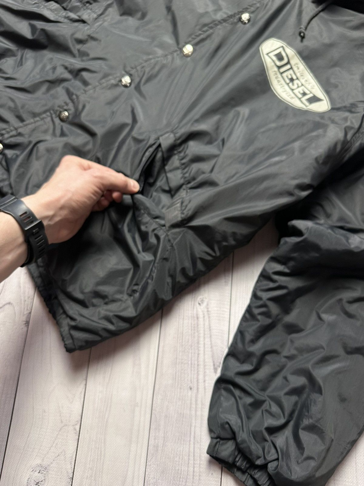 Diesel × Vintage Vintage Diesel jacket big logo rare size S/M Size US S / EU 44-46 / 1 - 4 Thumbnail
