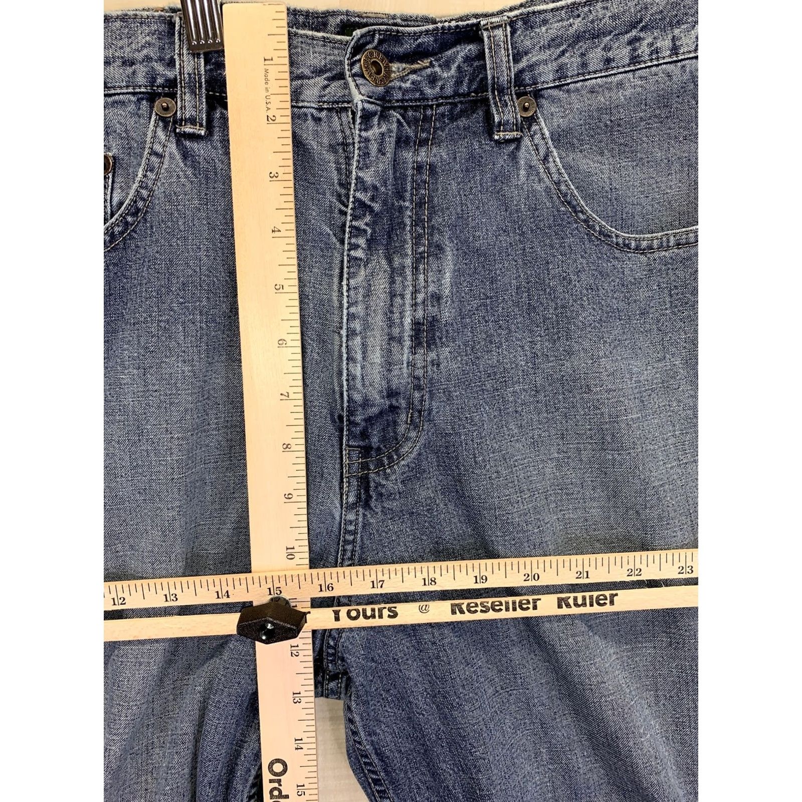 J.Crew J.CREW Jeans Mens 34x32 Straight Leg Denim Blue Regular Cotton Zip 34 in inseam 32 in Mens Jeans Size US 34 / EU 50 - 3 Thumbnail