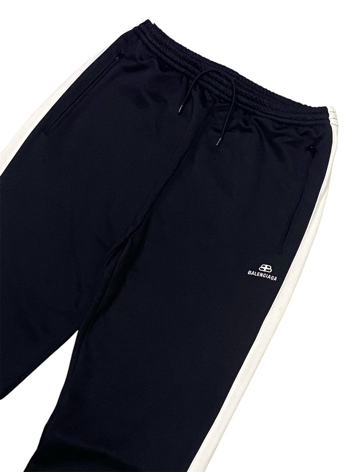 Balenciaga Balenciaga BB Embroidered Black Tracksuit Stretchable Pants Size US 33 - 24 Thumbnail