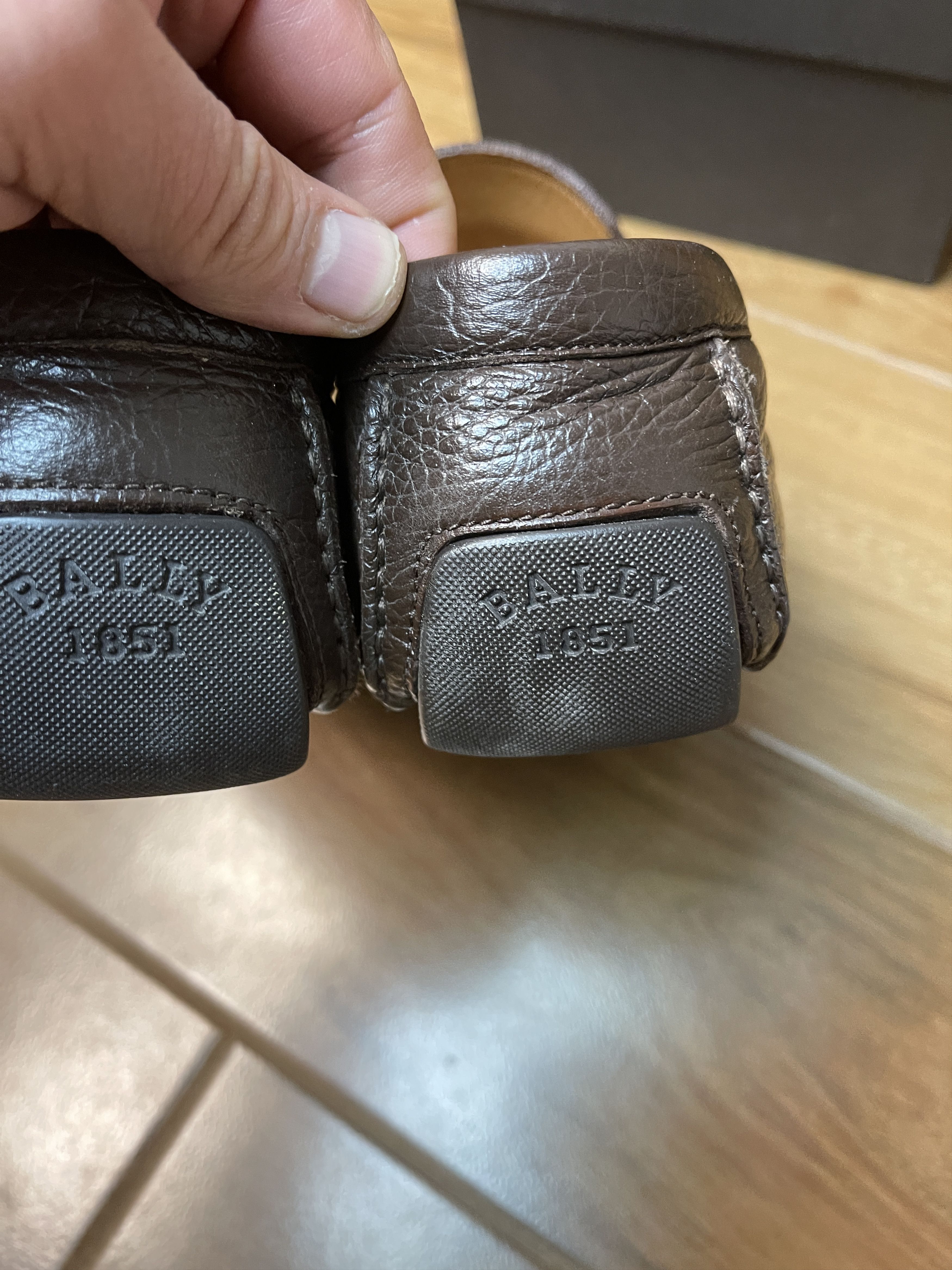 Bally Bally Men's Brown/Blue Loafer Size 8.5 In Great Shape! Size US 8.5 / EU 41-42 - 6 Thumbnail