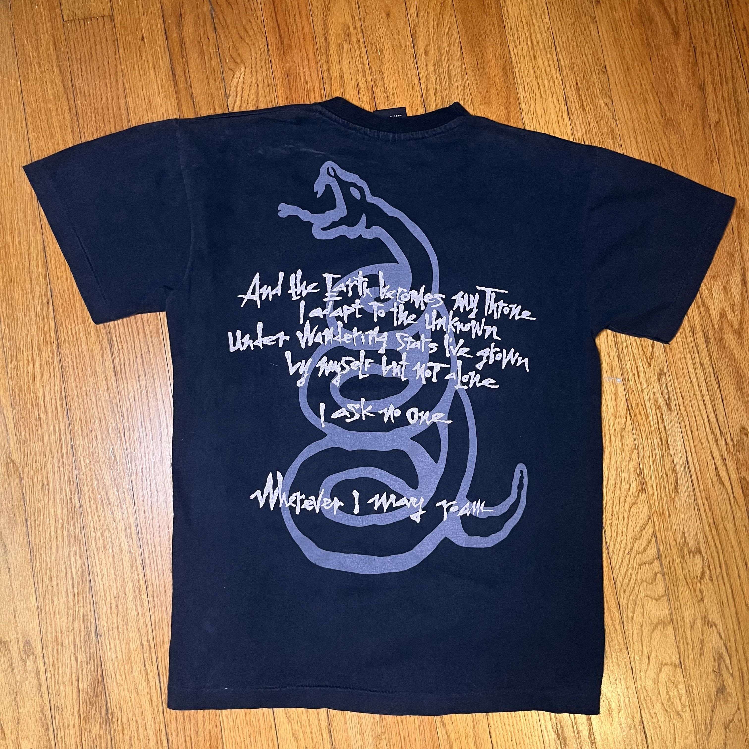 Band Tees Vintage RARE Metallica Pushead Wherever I May Roam 1992 Size US L / EU 52-54 / 3 - 4 Thumbnail