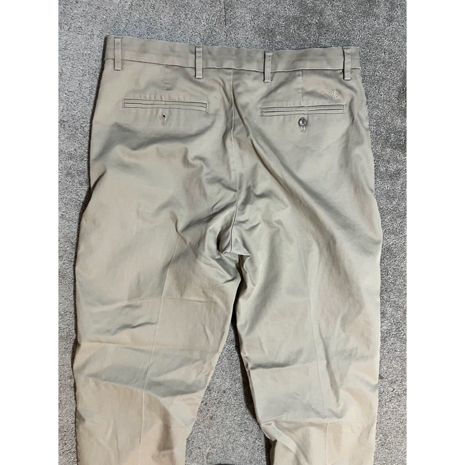 Dockers Dockers Size 36x32 Relaxed Fit Dress Pants Khaki Beige Chino Flat Front Mens Size US 36 / EU 52 - 4 Thumbnail