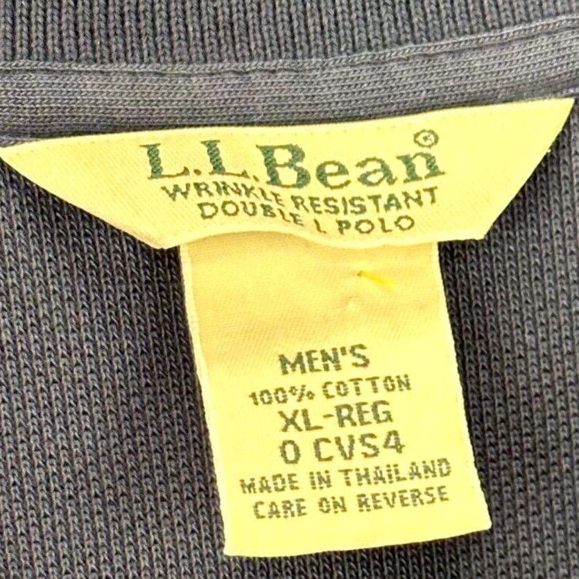Vintage L.L. Bean Shirt Mens XL Blue Double L Polo Wrinkle Free Rugby Casual Long Sleeve Size US XL / EU 56 / 4 - 5 Thumbnail