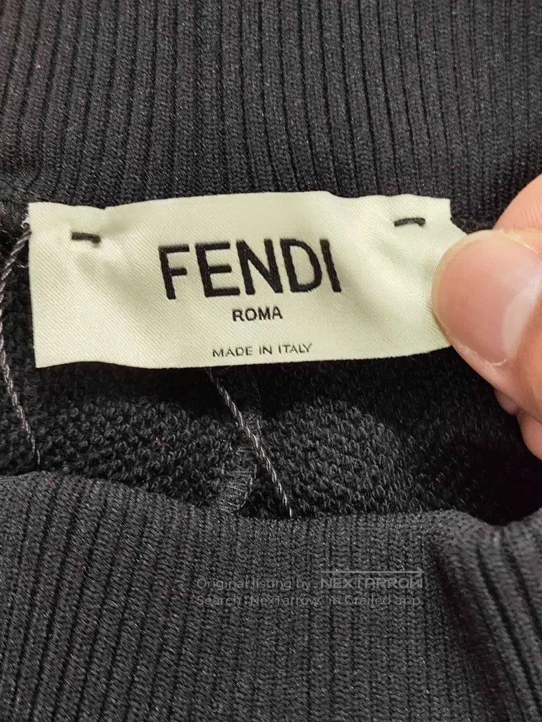 Fendi Fendi Black side logo long pants Size 24" / US 00 / IT 34 - 3 Thumbnail