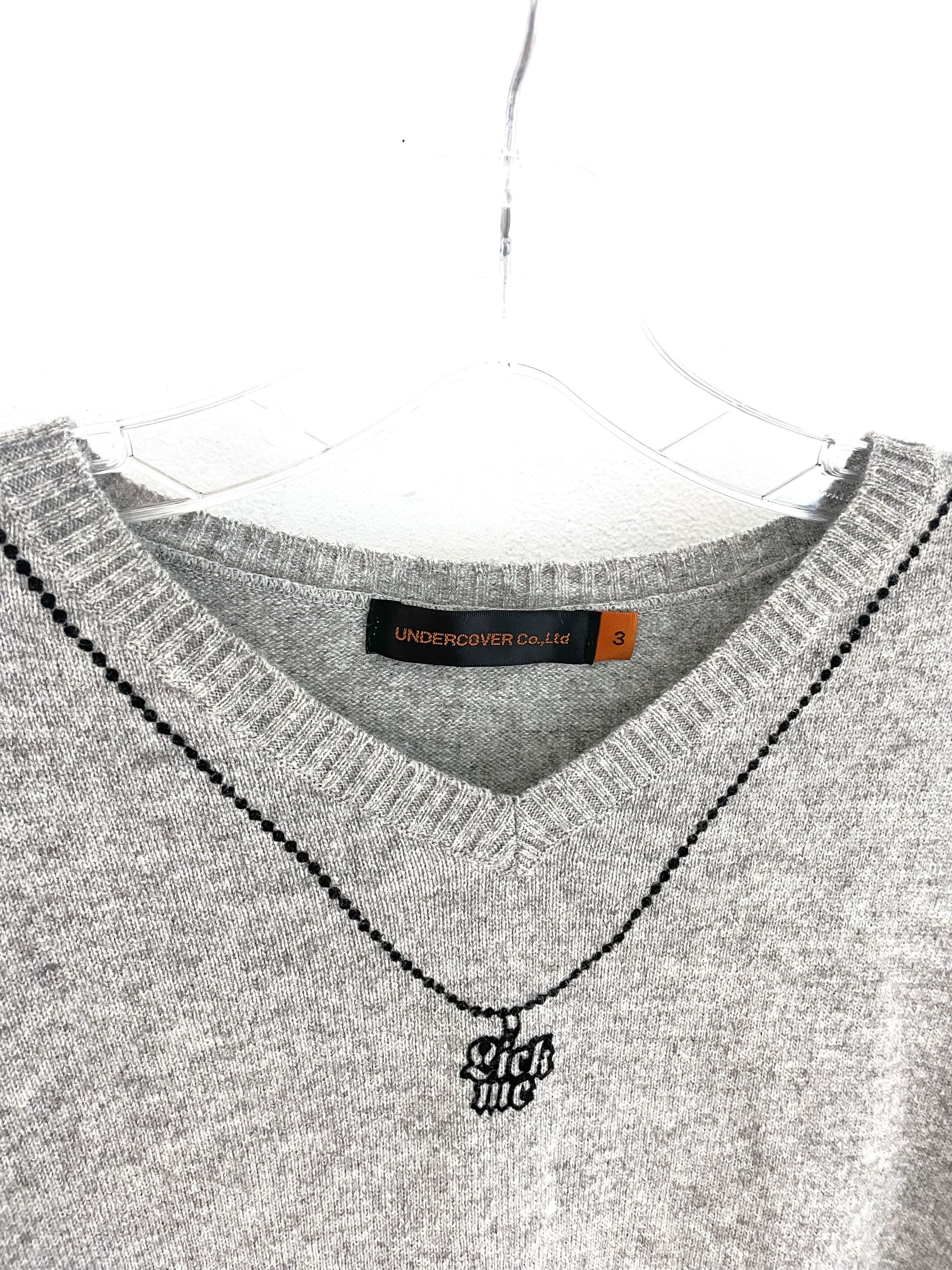 Undercover AW05 Arts & Crafts Lick Me Cashmere Sweater Size US L / EU 52-54 / 3 - 3 Thumbnail