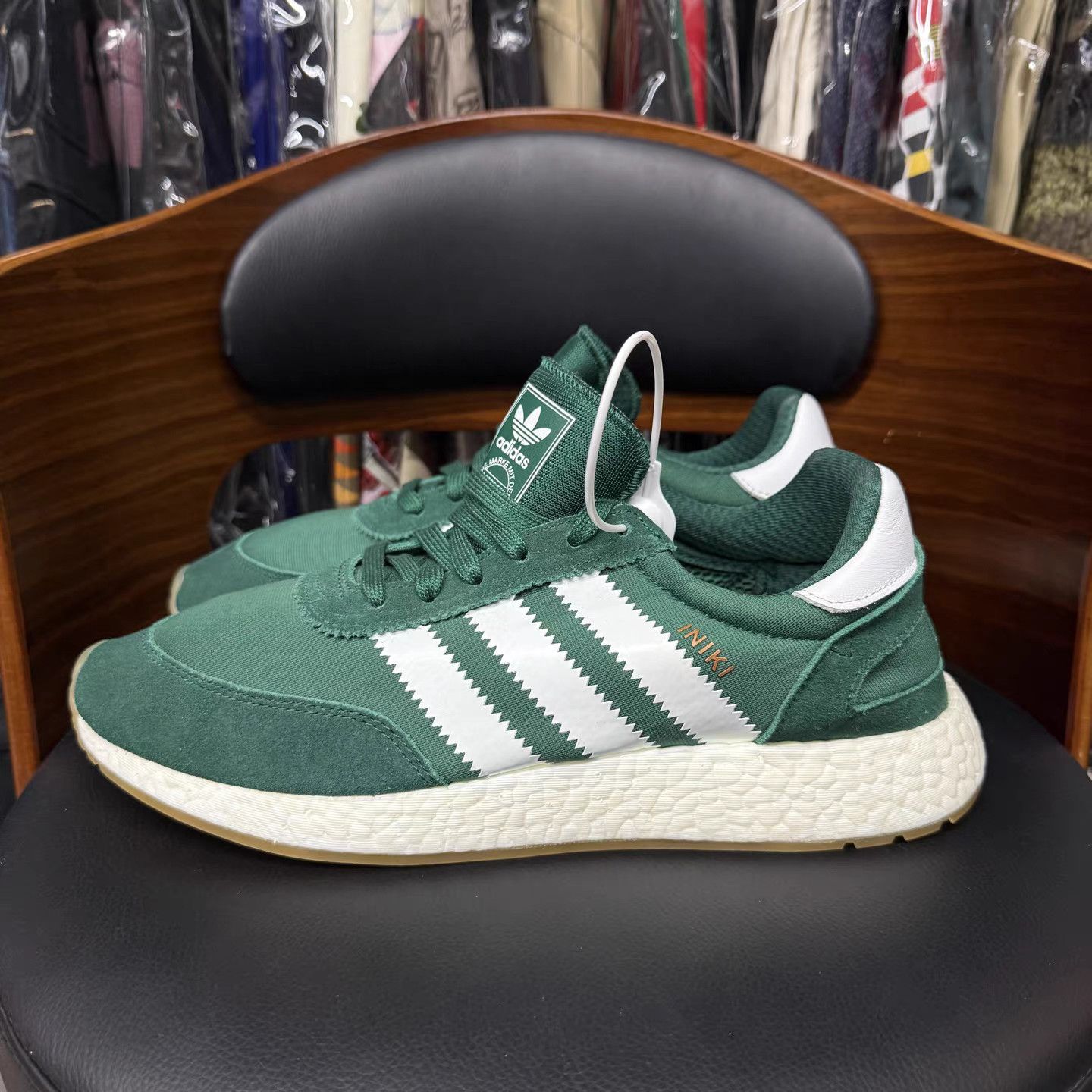 Adidas Adidas Iniki Runner Green & Teal K15 Size US 11.5 / EU 44-45 - 6 Thumbnail