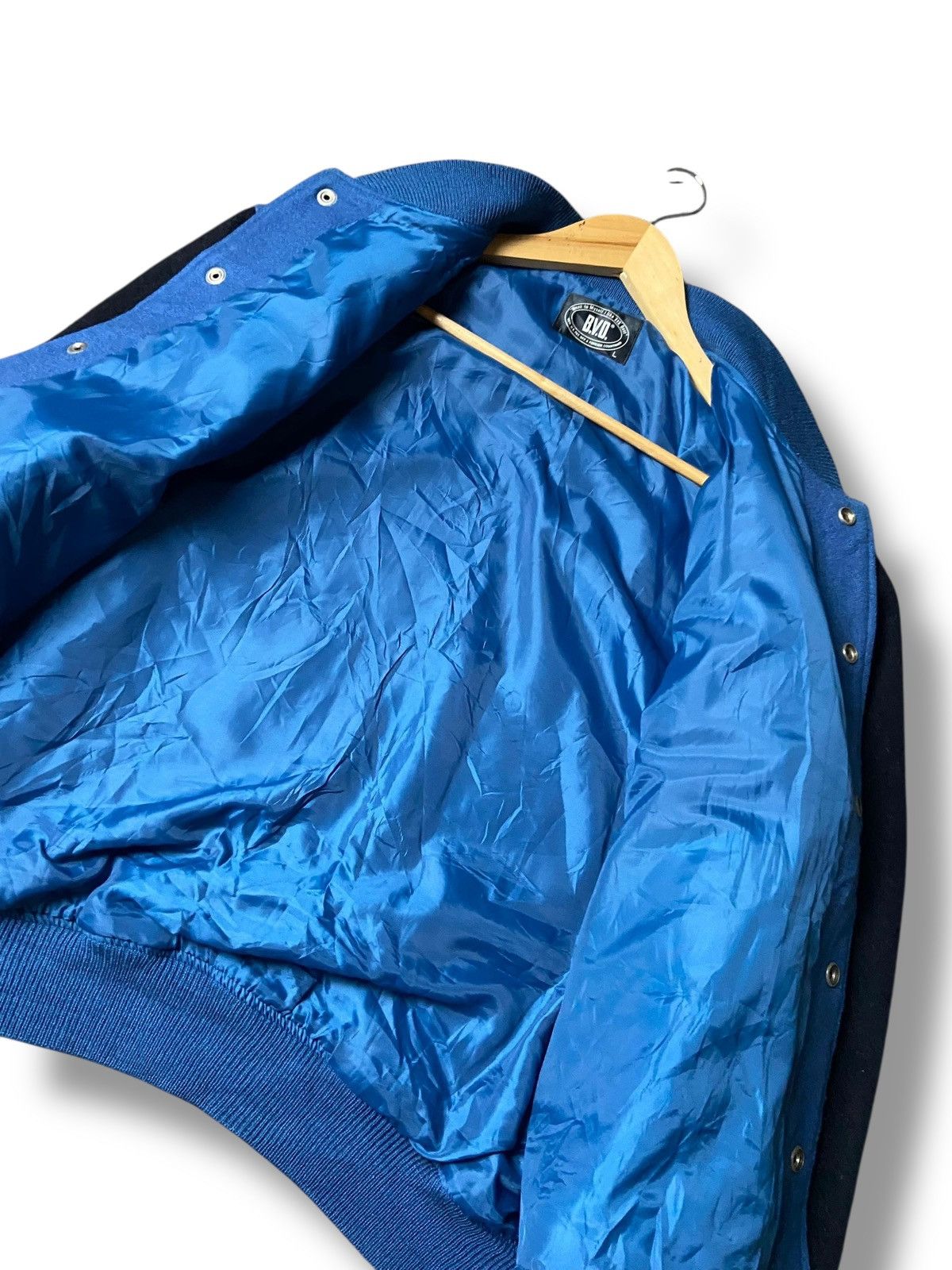 Japanese Brand Vintage B.V.D Varsity Wool Bomber Jacket (168) Size US L / EU 52-54 / 3 - 7 Thumbnail