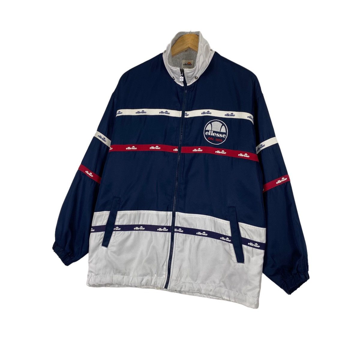 Ellesse Vintage Ellesse Small Logo Zipper Light Jacket Size US L / EU 52-54 / 3 - 2 Thumbnail