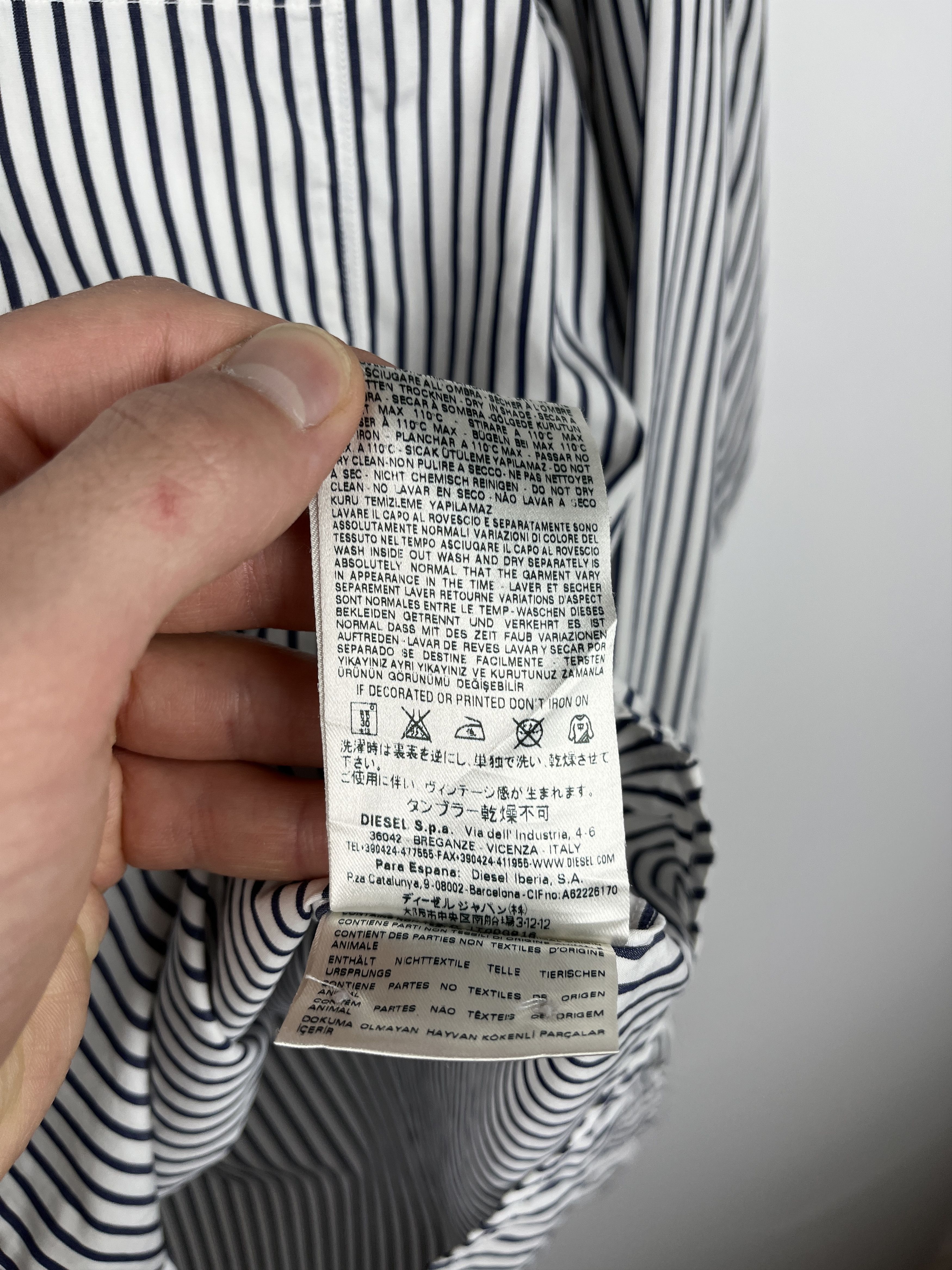 Diesel Black Gold Diesel Black Gold Collection Striped Long Sleeve Shirt Size US S / EU 44-46 / 1 - 10 Thumbnail