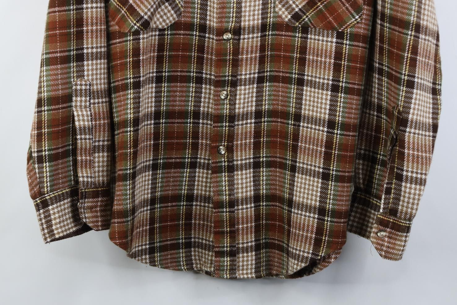 Vintage Vintage 70s 80s Streetwear Tone Knit Collared Button Shirt Size US XL / EU 56 / 4 - 3 Thumbnail