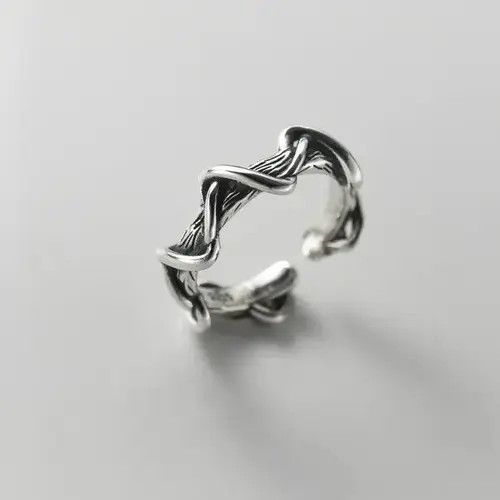 VIBE Simple Retro Wave Rings Size ONE SIZE - 3 Thumbnail