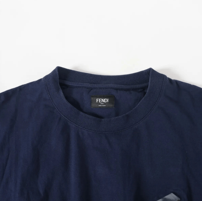 Fendi Cotton T-shirt Navy Blue Size US XL / EU 56 / 4 - 3 Thumbnail