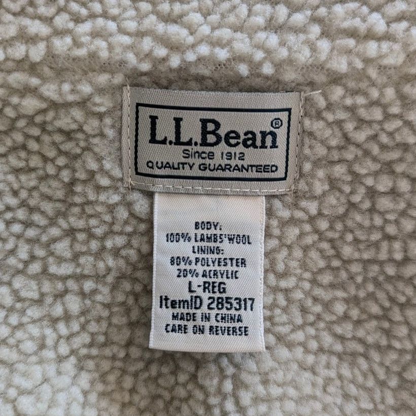 L.L. Bean Vintage L.L. Bean Knit Lambswool Shearling Zip Up Jacket Size US L / EU 52-54 / 3 - 5 Thumbnail