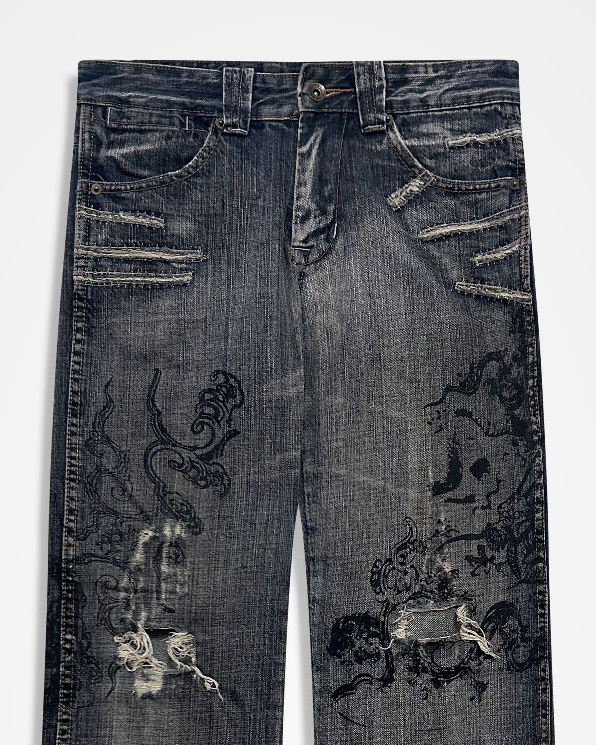 semanticdesign Semantic Design, Tribal Tattoo Printed Jeans Size US 30 / EU 46 - 3 Thumbnail