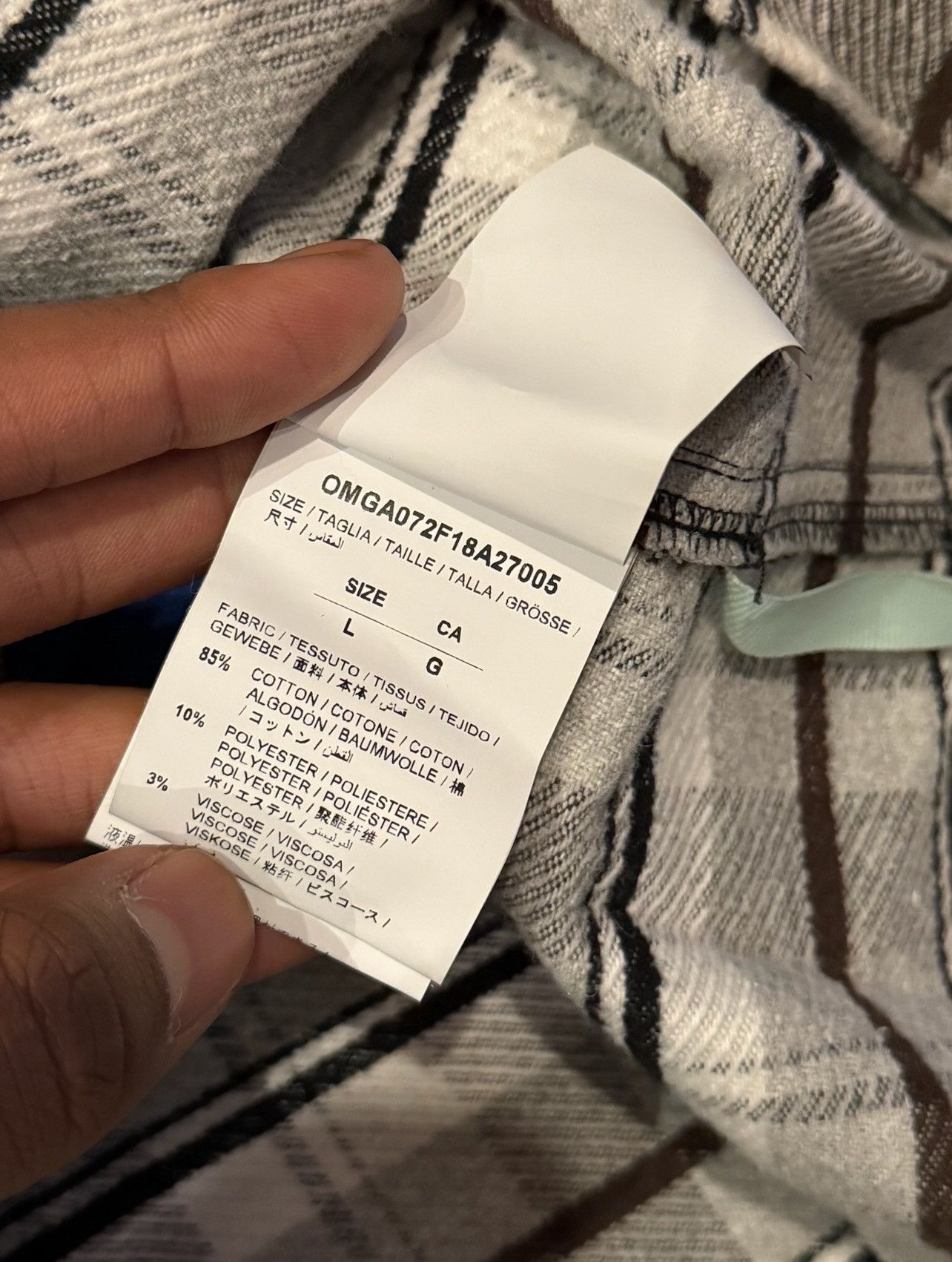 Off-White Off-White Flannel Size US L / EU 52-54 / 3 - 4 Thumbnail