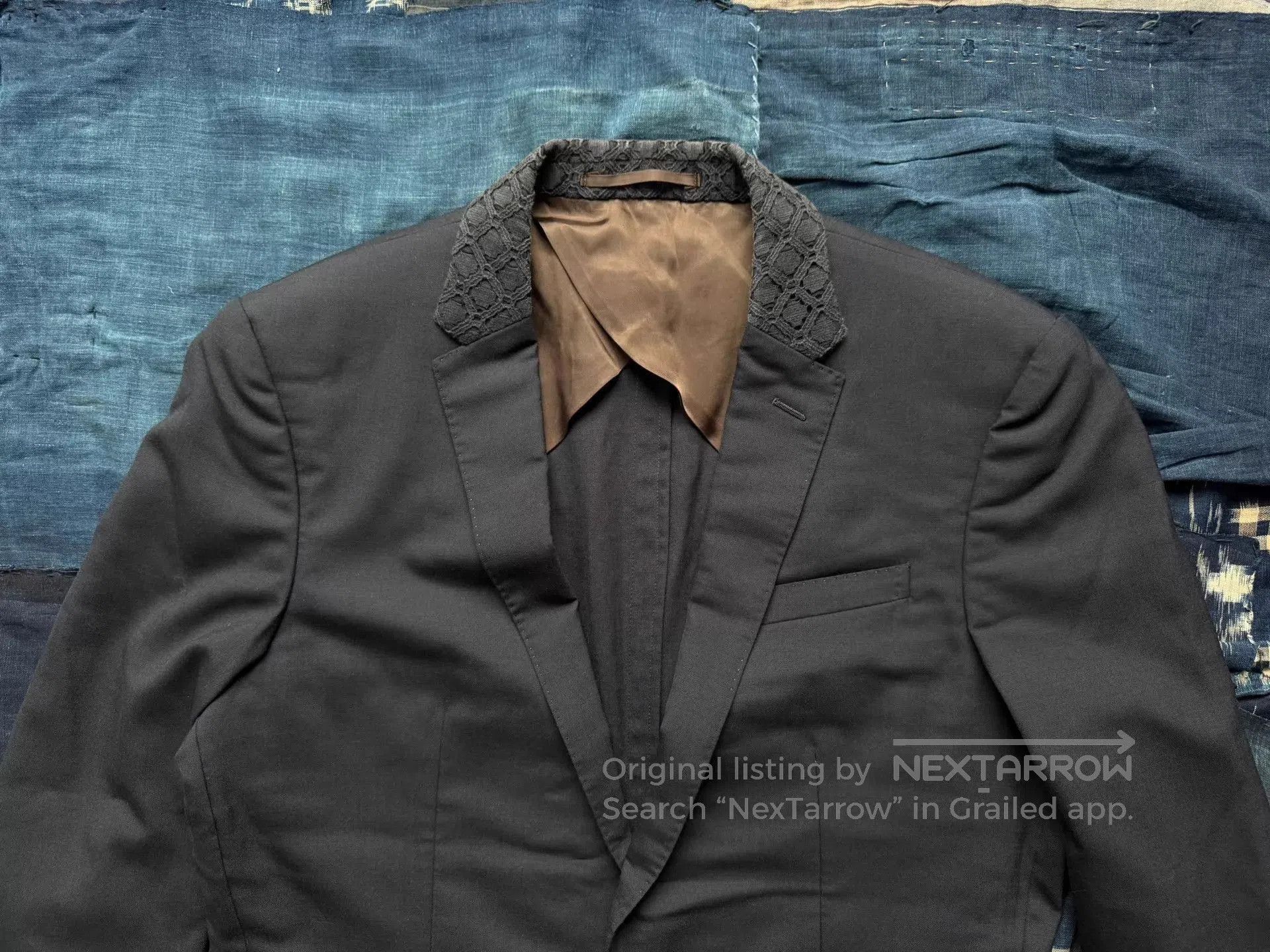 Kolor Black Single-Breasted Blazer - XL. Size US XL / EU 56 / 4 - 4 Thumbnail