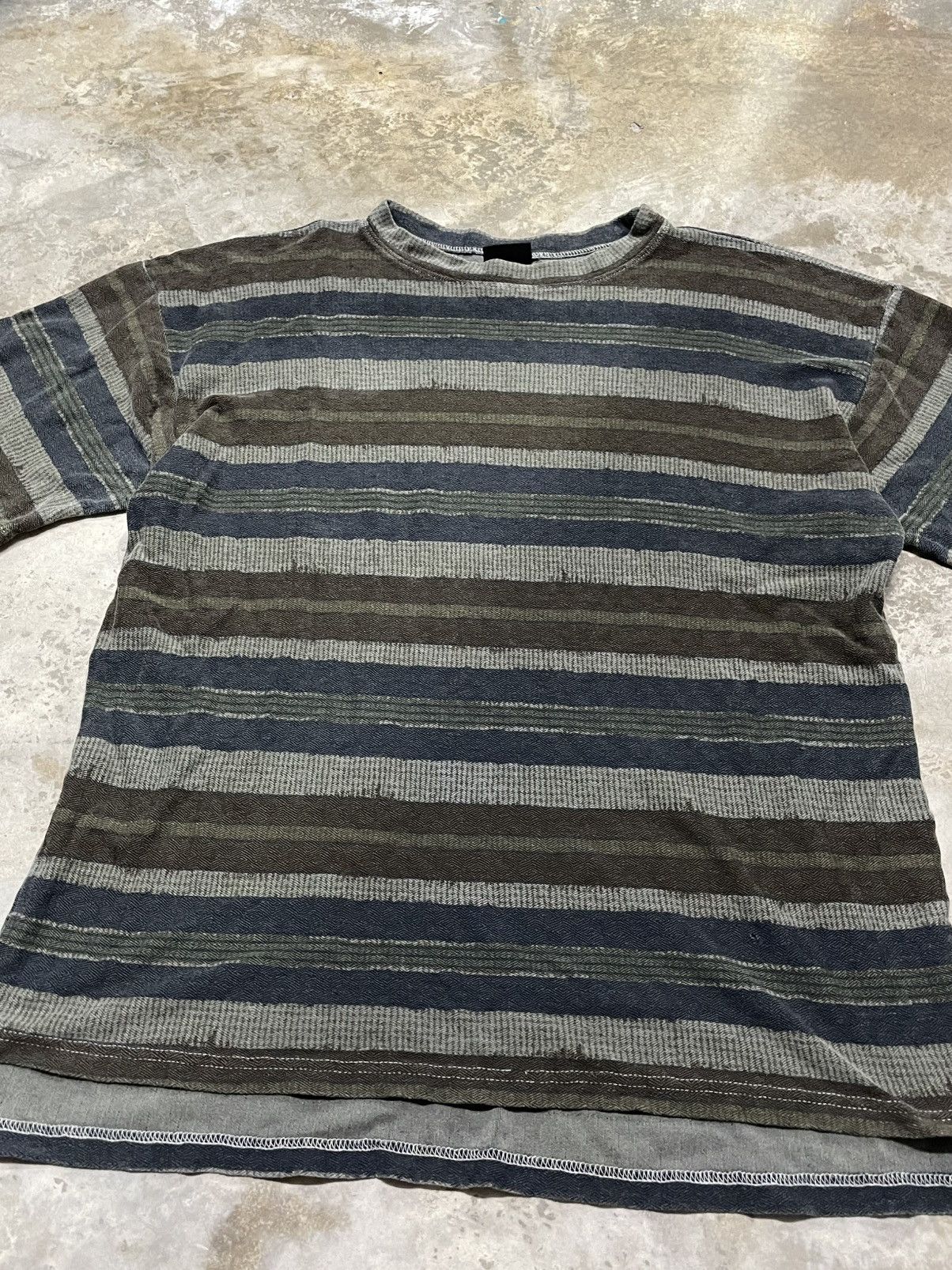 Gramicci Vintage Gramicci Heavy Cotton Stripes T-Shirt Size US L / EU 52-54 / 3 - 2 Thumbnail