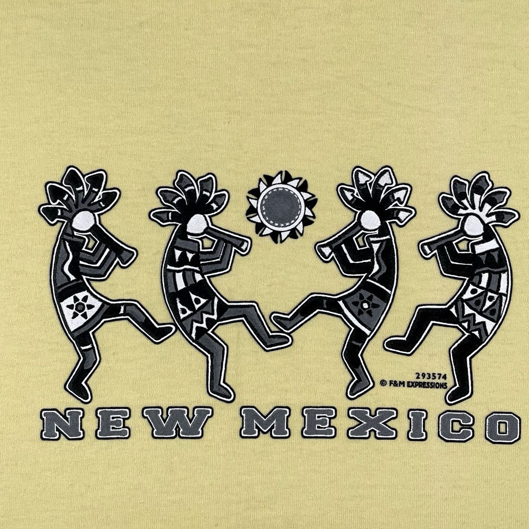 Fruit Of The Loom VINTAGE New Mexico Hopi Kokopelli Aztec Hunched Back Flute Player Glyph Shirt Small Size US S / EU 44-46 / 1 - 3 Thumbnail