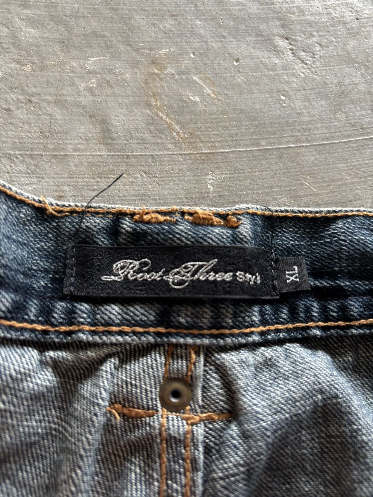 If Six Was Nine ROOT THREE STYLE flare camo patches sick whiskered washed Size US 32 / EU 48 - 5 Thumbnail