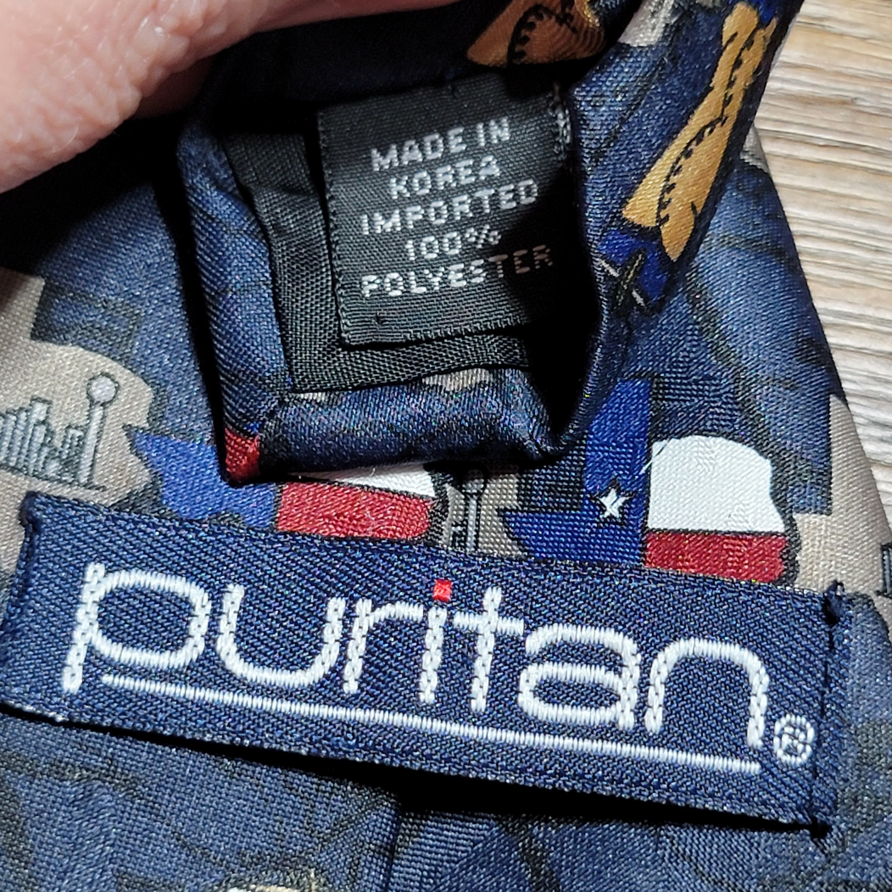 Puritan Puritan Texas Theme 100% Polyester Tie Size ONE SIZE - 5 Thumbnail