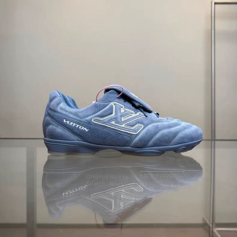 Louis Vuitton Louis Vuitton Footprint Soccer 25 New Blue Suede Sportswea Size US 9 / EU 42 - 3 Thumbnail