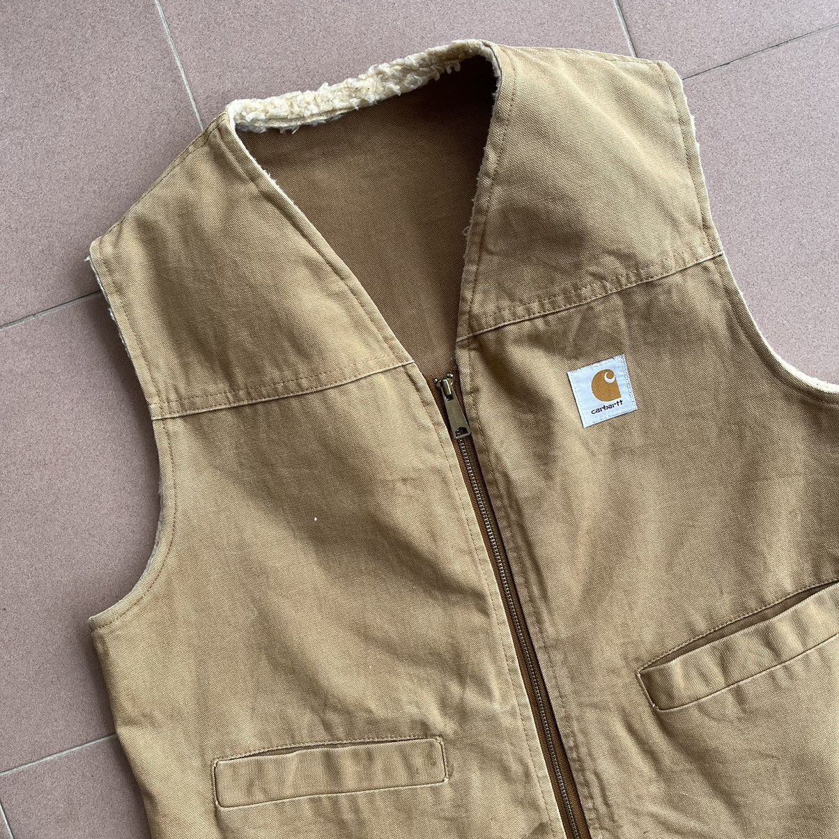 Carhartt × Vintage Carhart duck Brown Vest Size US L / EU 52-54 / 3 - 3 Thumbnail