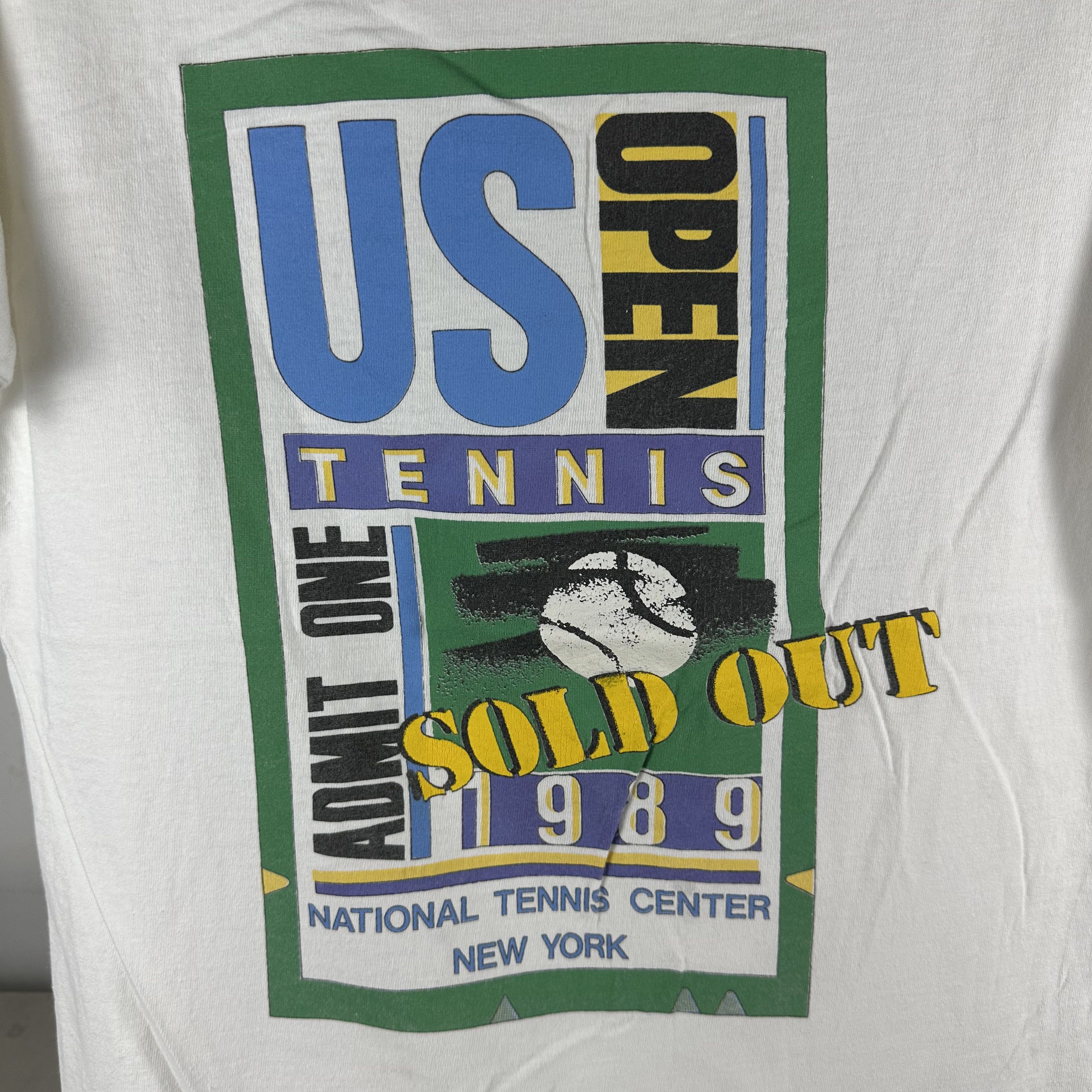 Vintage Vintage 1989 US Open Tennis Championship Graphic T-Shirt Size US L / EU 52-54 / 3 - 2 Thumbnail