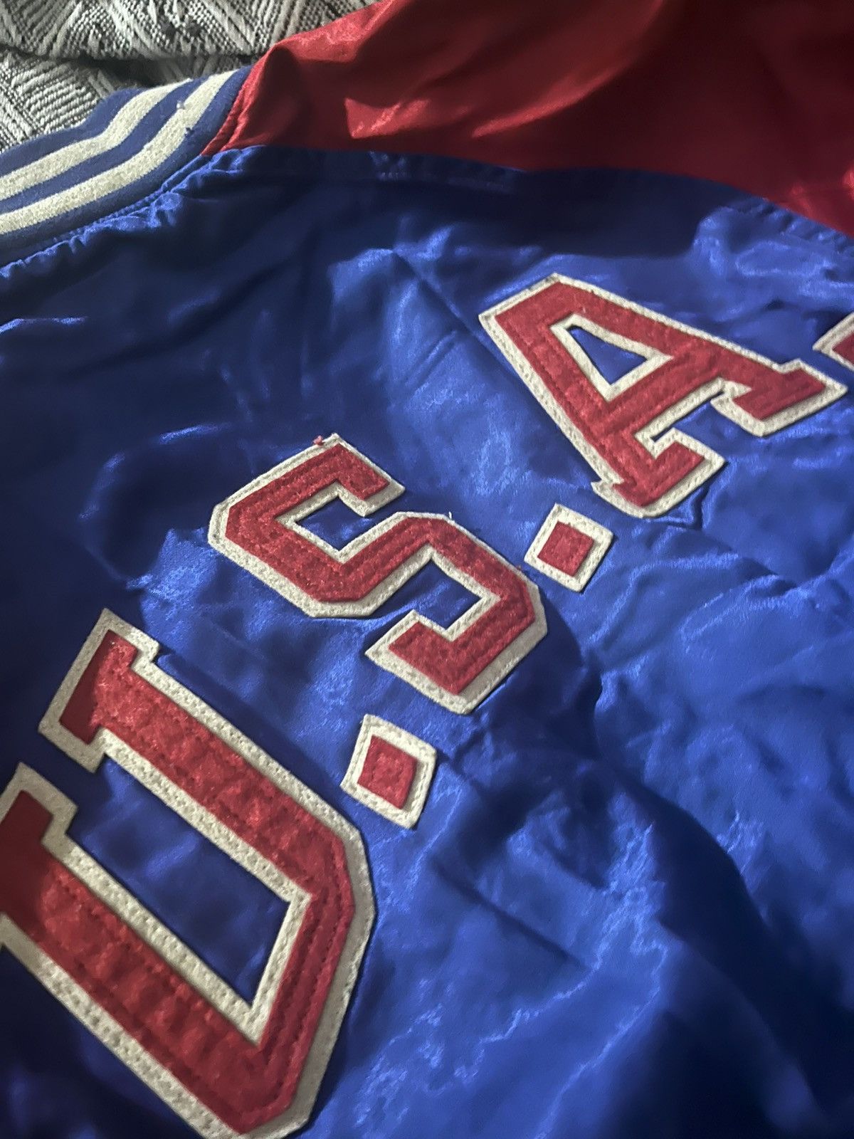 Polo Ralph Lauren RARE Polo Ralph Lauren USA Satin Bomber - Production Sample Size US M / EU 48-50 / 2 - 9 Thumbnail