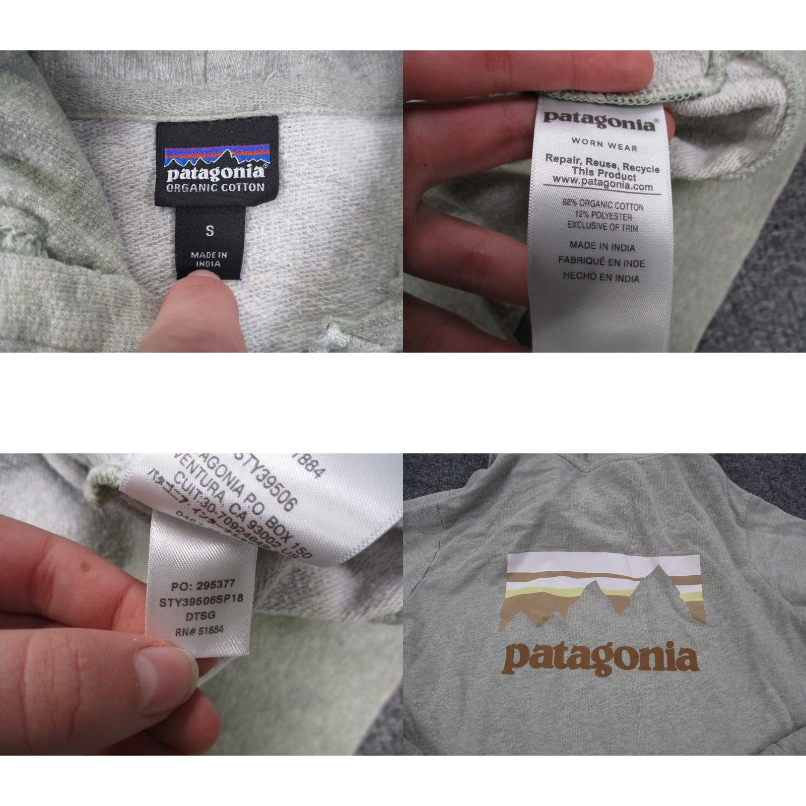 Patagonia Patagonia Jacket Women S Gray Hooded Relaxed Lightweight Camping Hiking Casual Jacket Size S / US 4 / IT 40 - 8 Thumbnail