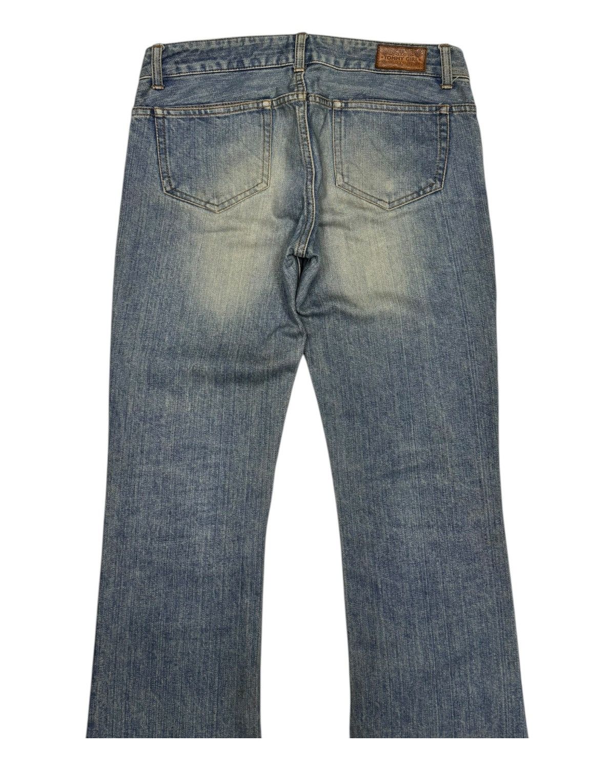 If Six Was Nine Flare Jeans Vintage Japanese Tommy Girl Distressed Bootcut Size 29" - 6 Thumbnail