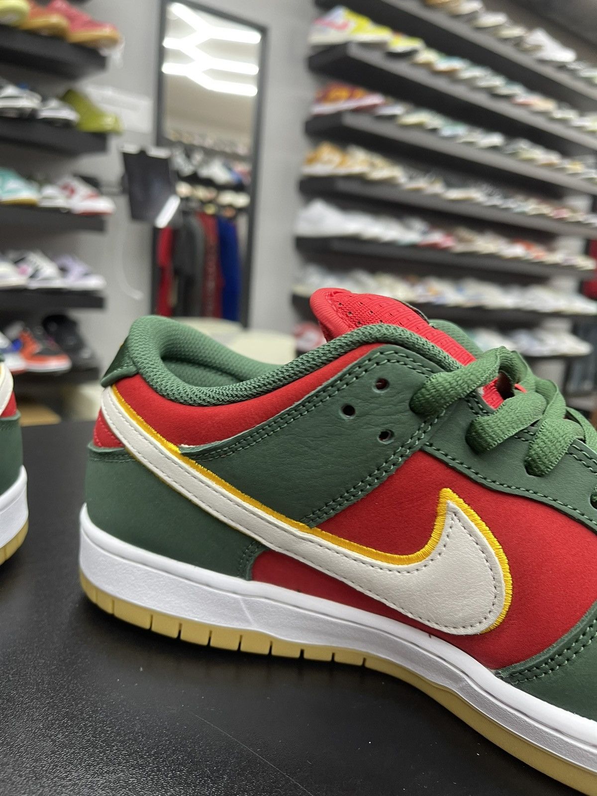 Nike Size 11.5 - Nike Dunk Low SB Seattle SuperSonics Size US 11.5 / EU 44-45 - 8 Thumbnail