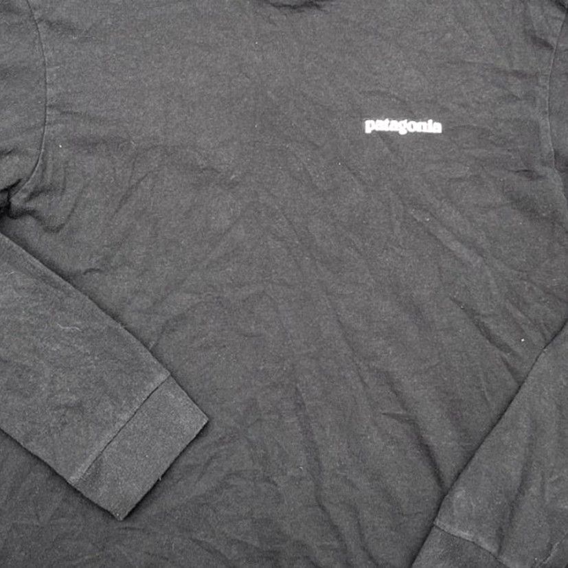 Patagonia VINTAGE Patagonia P-6 Back Logo Responibili-Tee Long Sleeve Shirt Size S Black Size US S / EU 44-46 / 1 - 3 Thumbnail