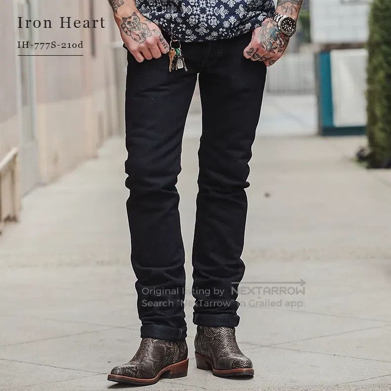 Iron Heart Iron Heart Black over-dyed original cow Size US 36 / EU 52 - 1 Thumbnail