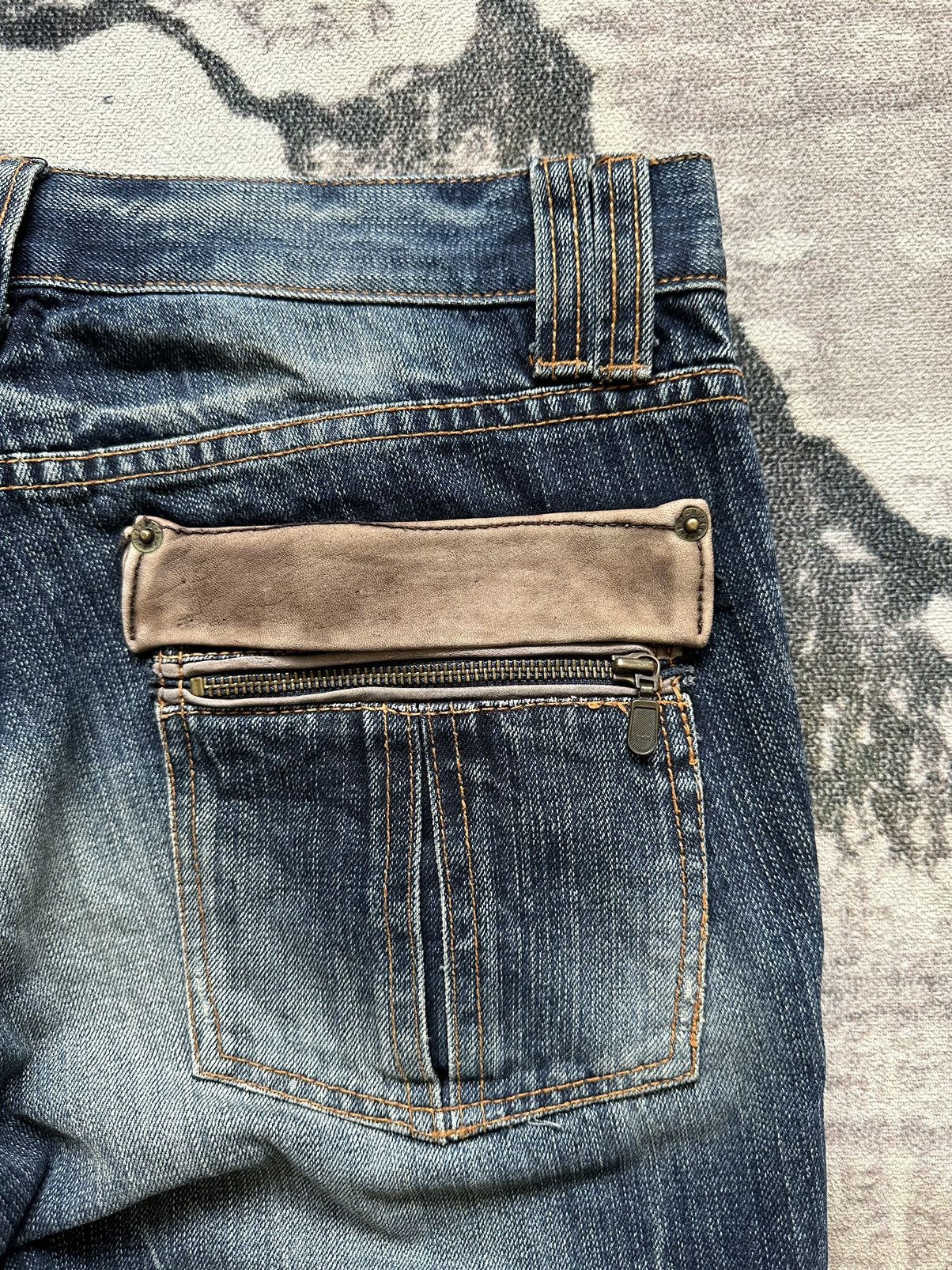 PPFM 2007 PPFM distressed hybrid denim archive Size US 33 - 8 Thumbnail