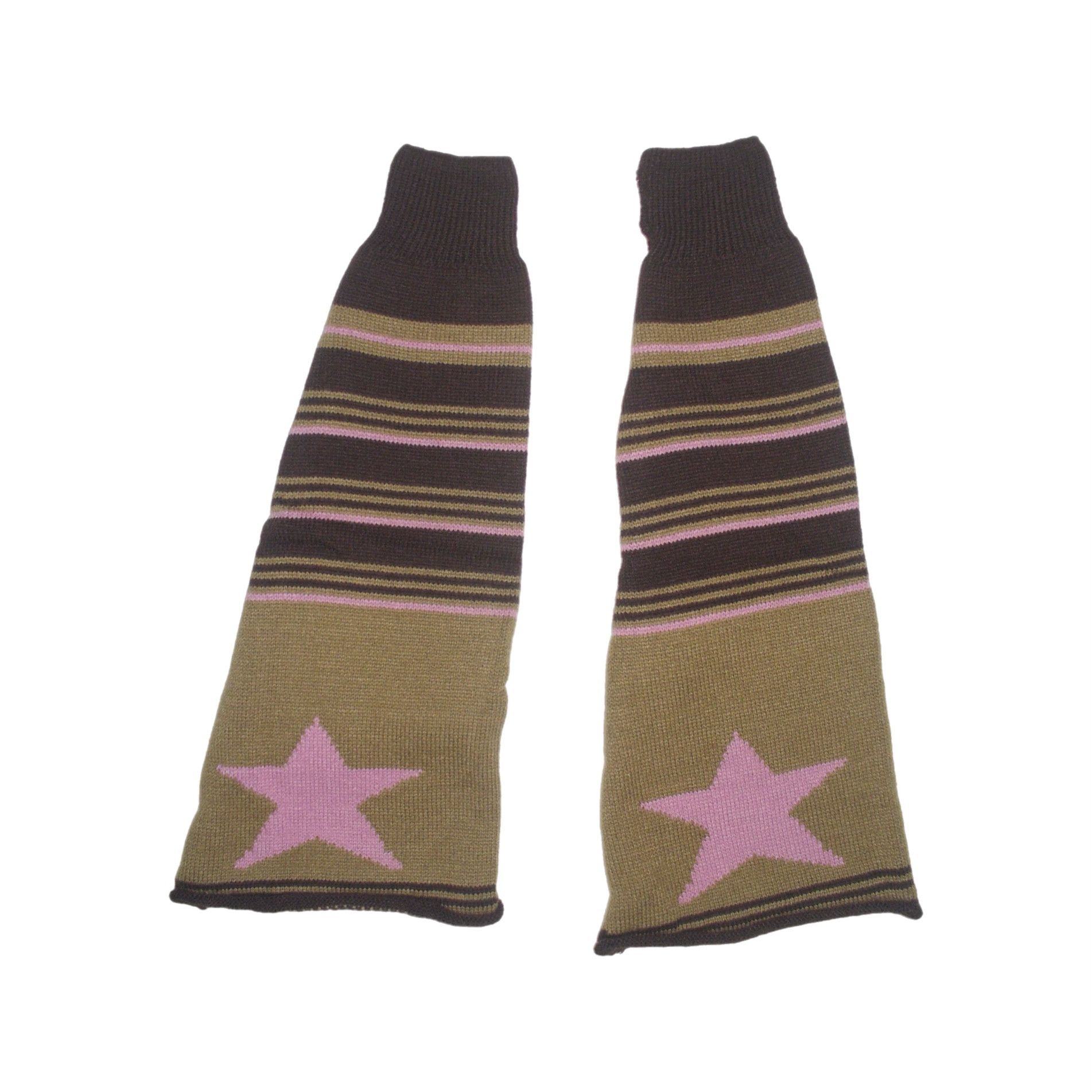 Other Brown and pink star leg warmer Size ONE SIZE - 5 Thumbnail