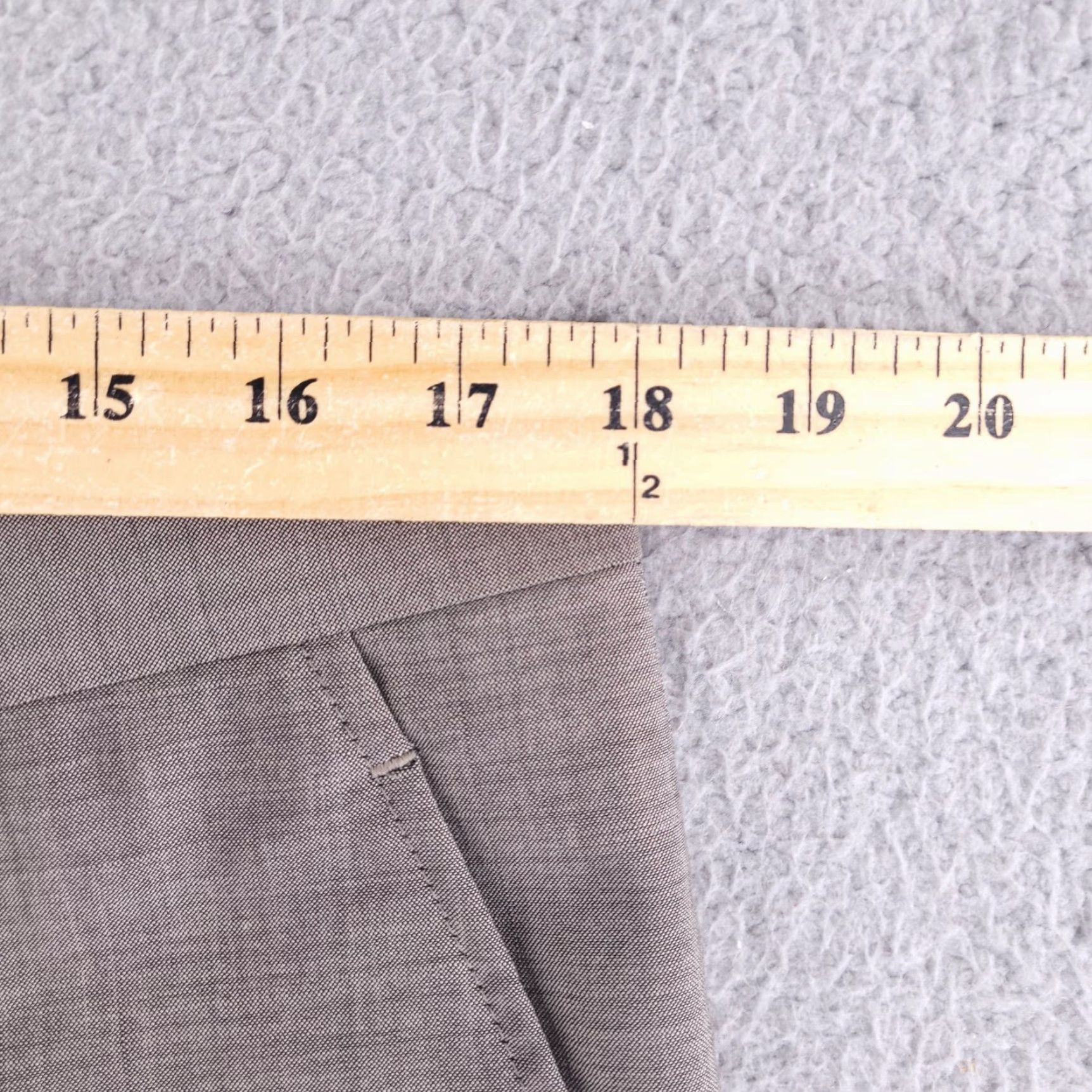 Vintage Indochino Pants Mens 36x31 Brown Wool Blend Straight Fit Dress Pants Regular Front Flat Front Vintage: No Size US 36 / EU 52 - 6 Thumbnail