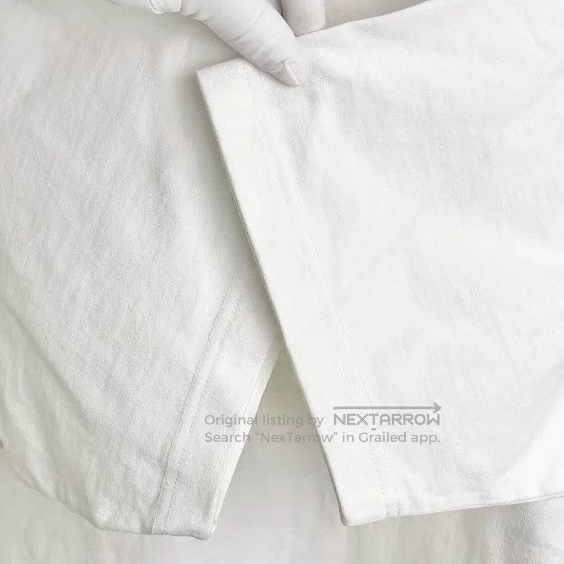 Balenciaga Balenciaga White Collar Letter Short Sleeve Size US XS / EU 42 / 0 - 5 Thumbnail
