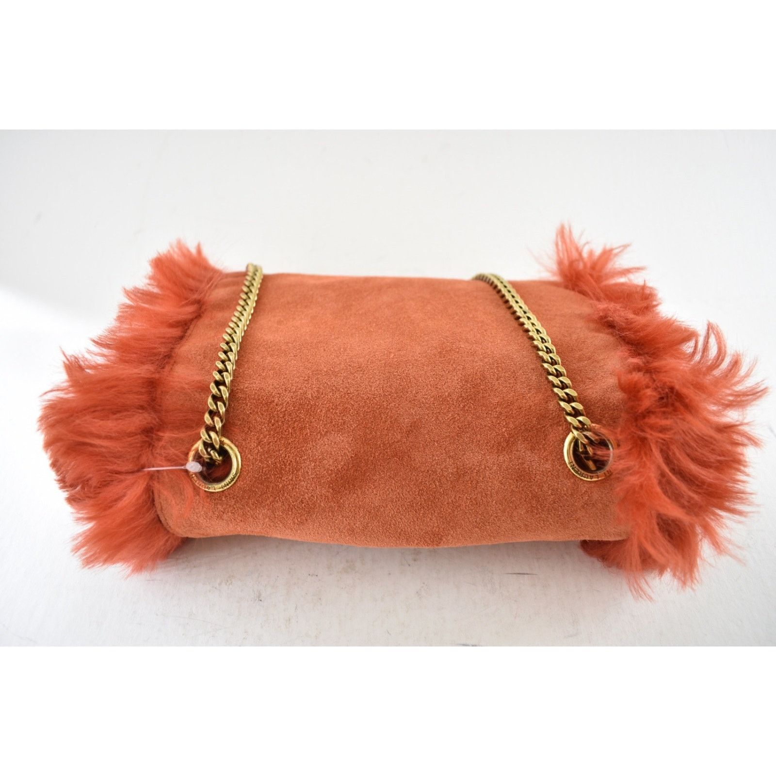 Yves Saint Laurent Saint Laurent Small Kate YSL Red Reversible Faux Fur Bag Size ONE SIZE - 19 Thumbnail