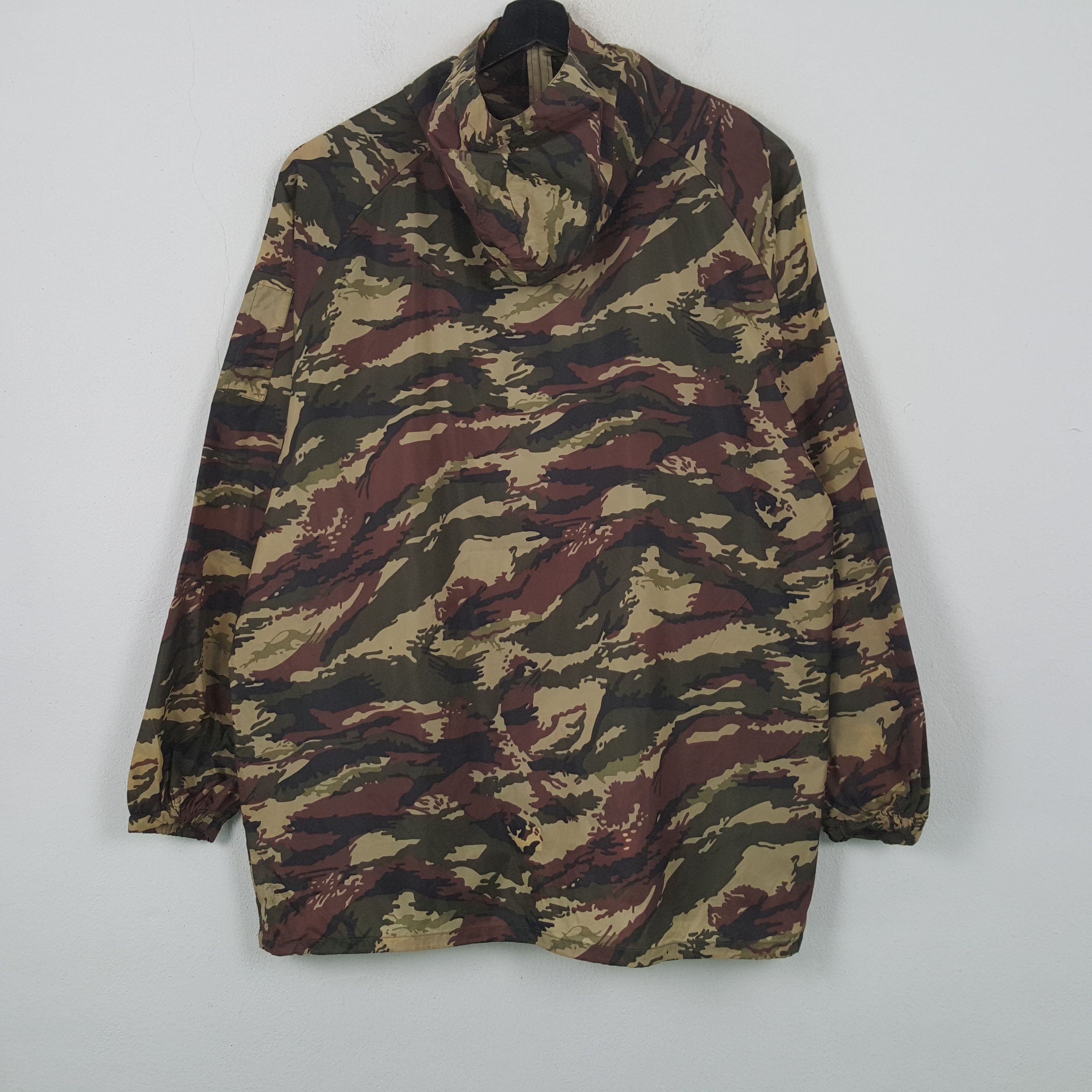 Vintage Camo Military Style Windbreaker Hoodie RR21 Size US XXL / EU 58 / 5 - 3 Thumbnail